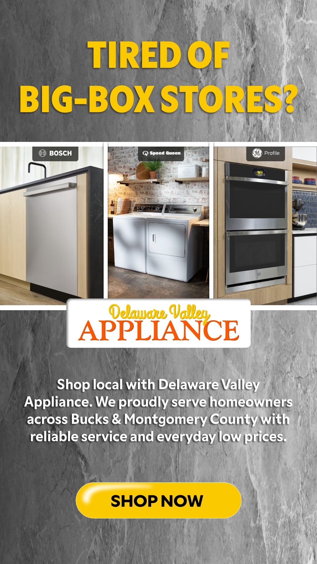 Delaware Valley Appliance Appliance Repair ad creative
