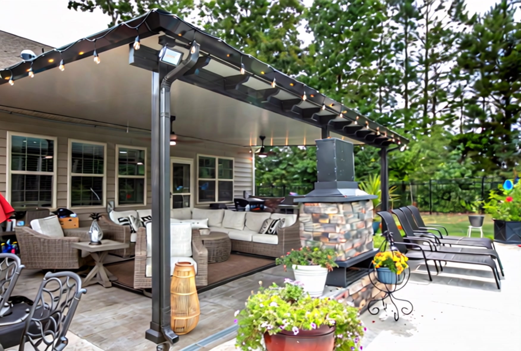 Create a Sheltered Living Space Without Months of Construction with Patio Covers