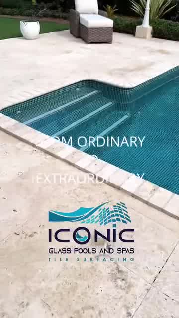 Iconic Glass Pools And Spas Pool Service ad creative