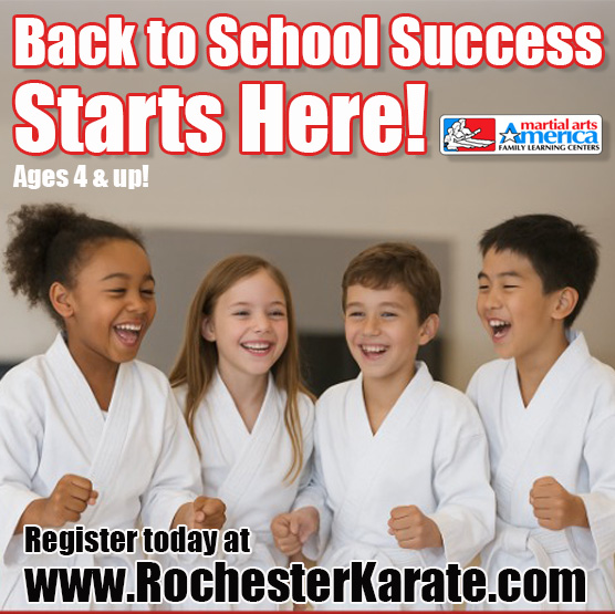 🎒 Back-to-School Success Starts Here — Ages 4 & Up! 🥋
Martial Arts America Combines Excitement with Essential Skills! 
Secure Your Spot Today!