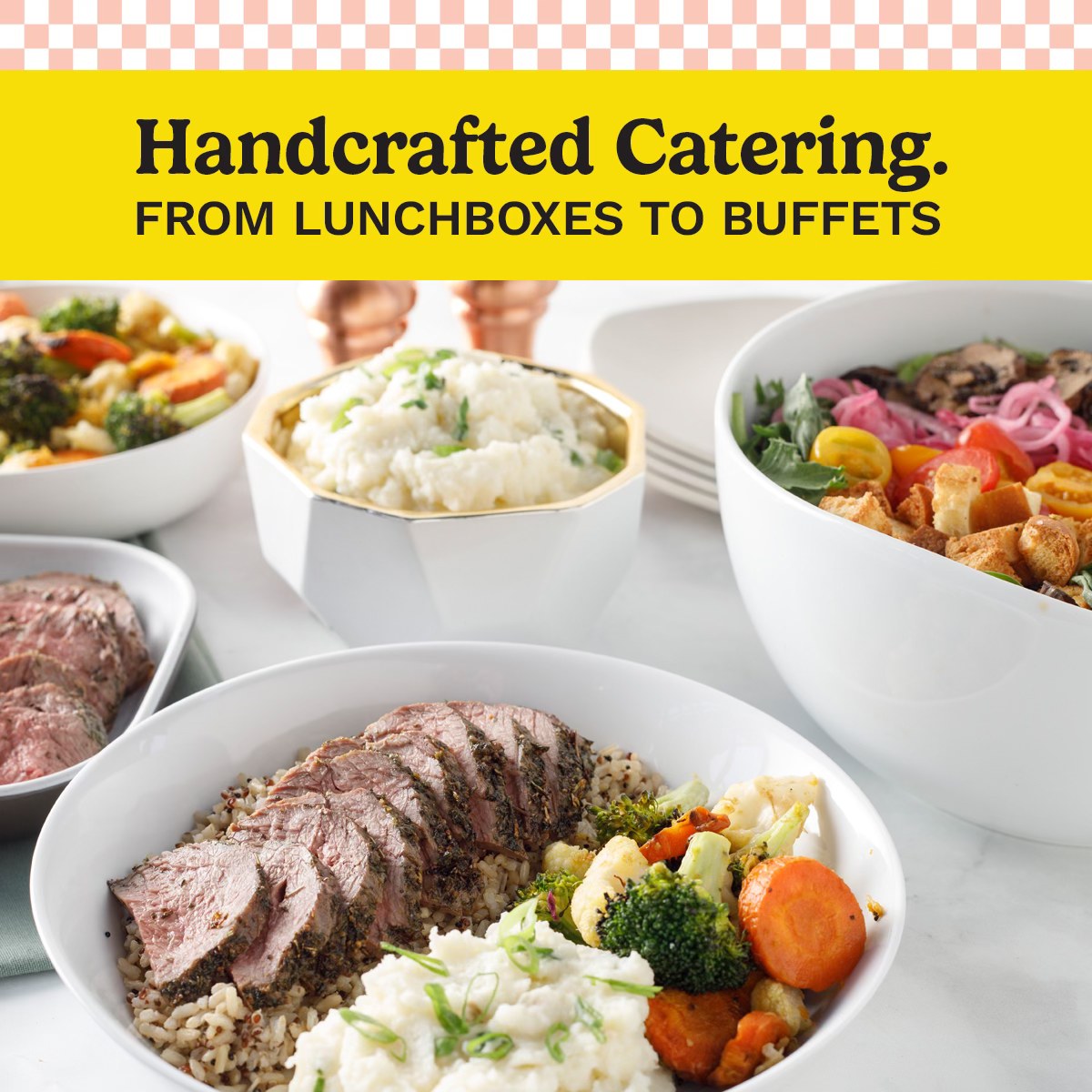 Modern Market Eatery Catering ad creative