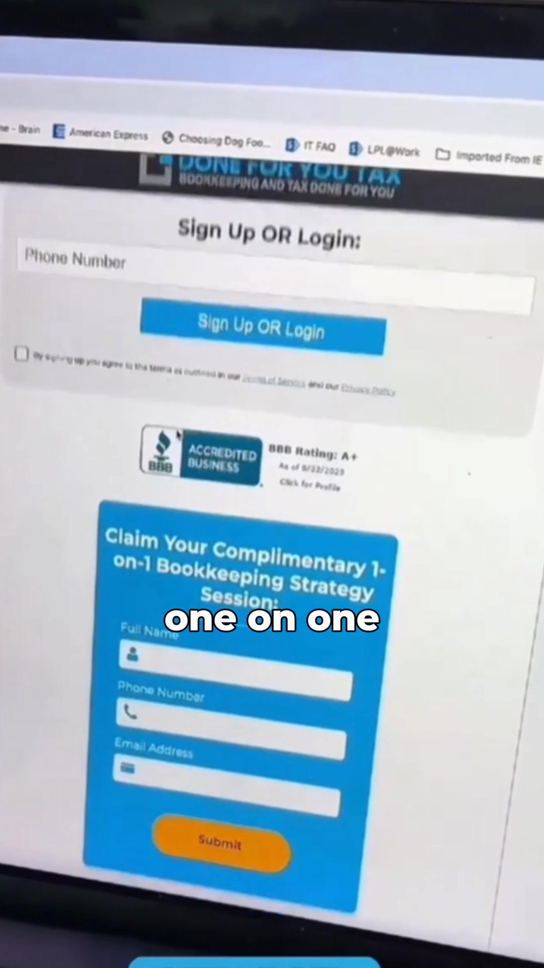 Done For You Tax Bookkeeper ad creative