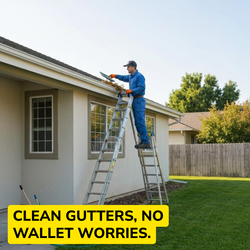 Affordable Gutter Cleaning! 🏠✨