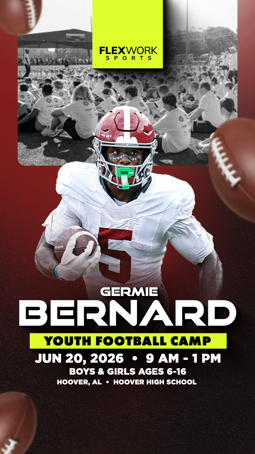Germie Bernard Youth Football Camp