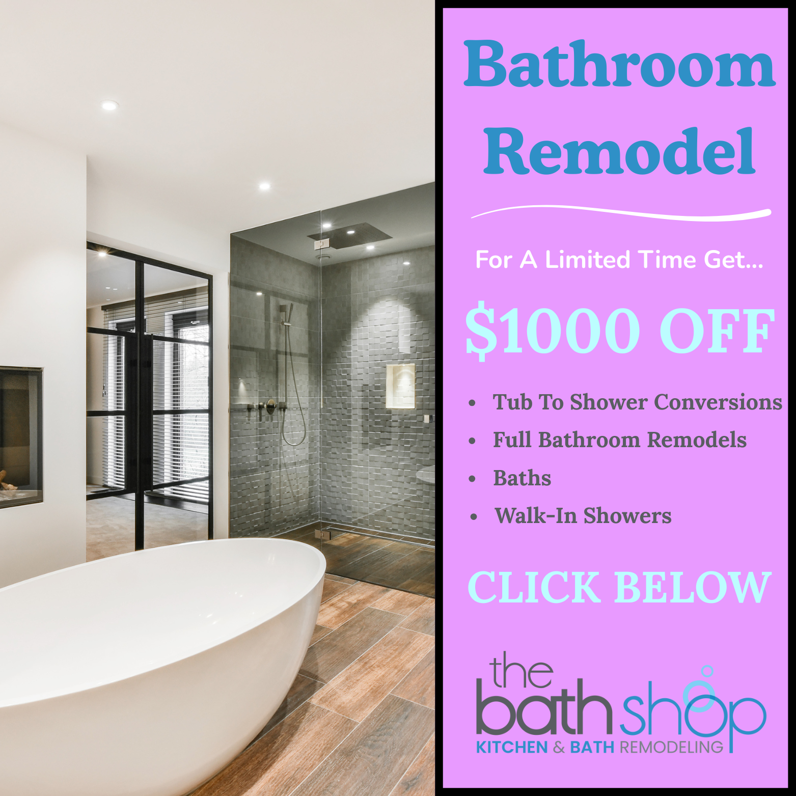 The Bath Shop Kitchen & Bath Remodeling ad creative