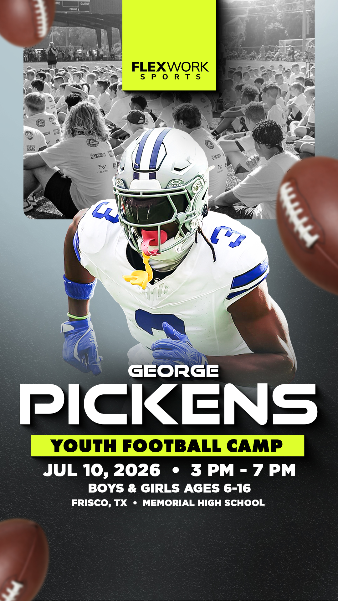 FlexWork Sports Management Sports Lessons ad creative