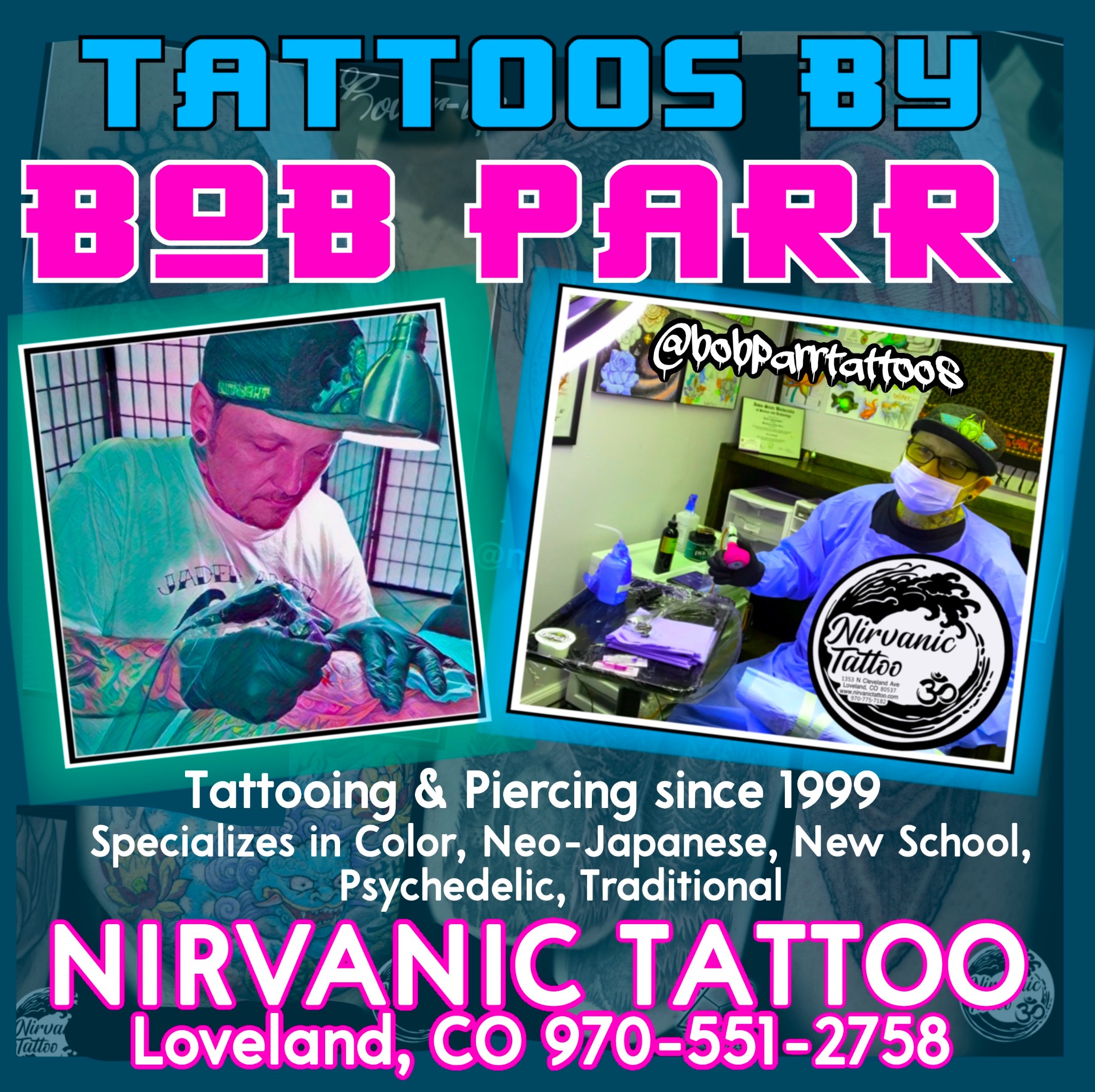 Nirvanic Tattoo Loveland CO Tattoo & Piercing ad creative