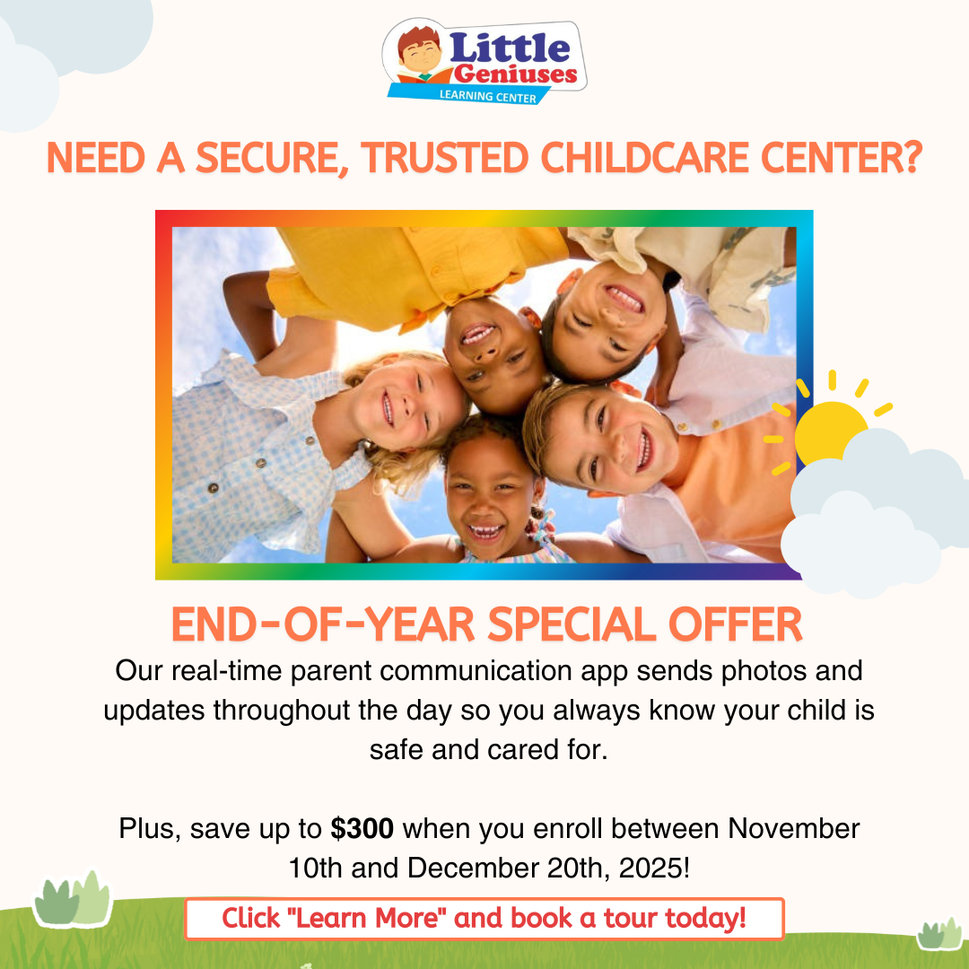 Little Geniuses Learning Center Daycare ad creative