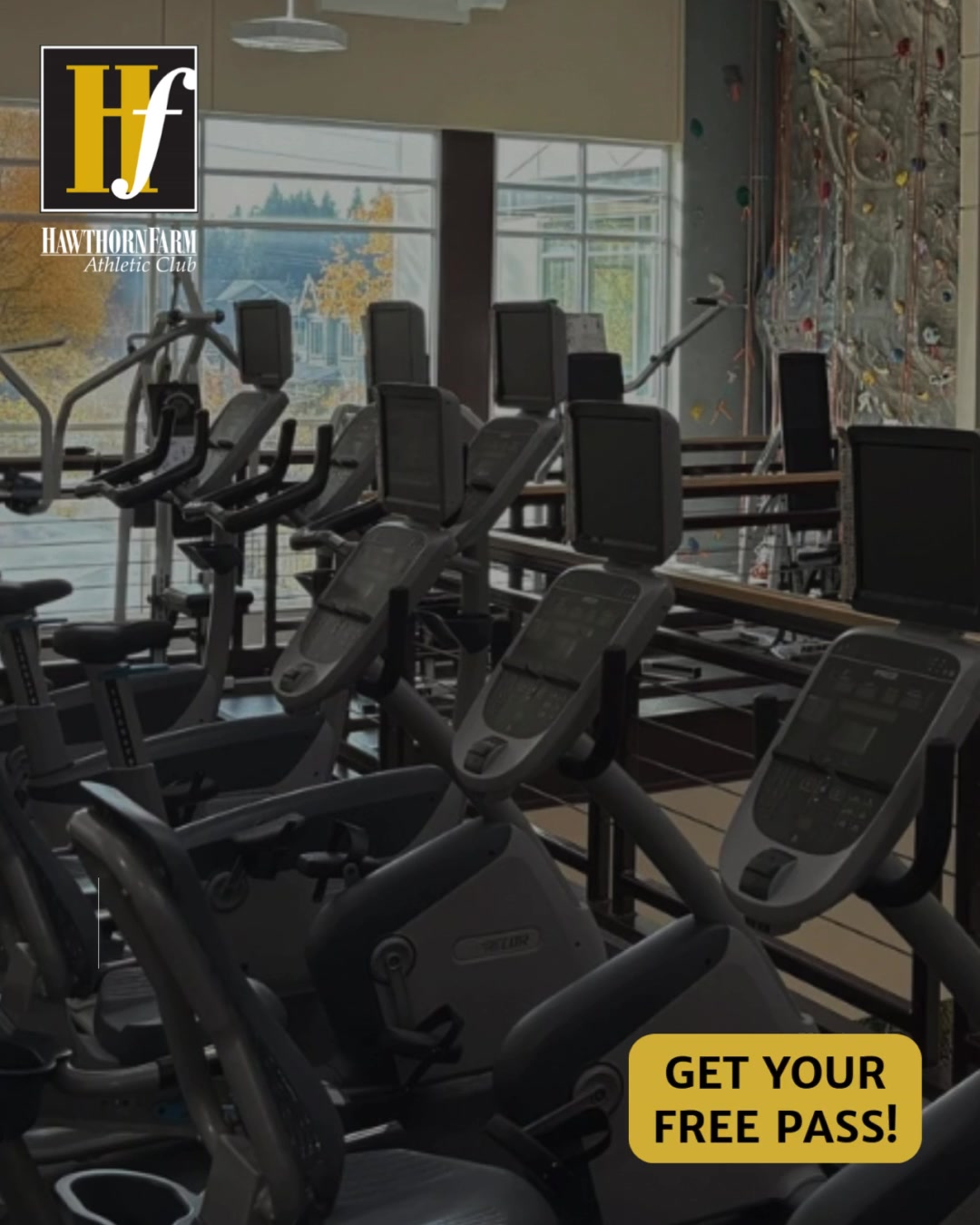 Hawthorn Farm Athletic Club Gym ad creative