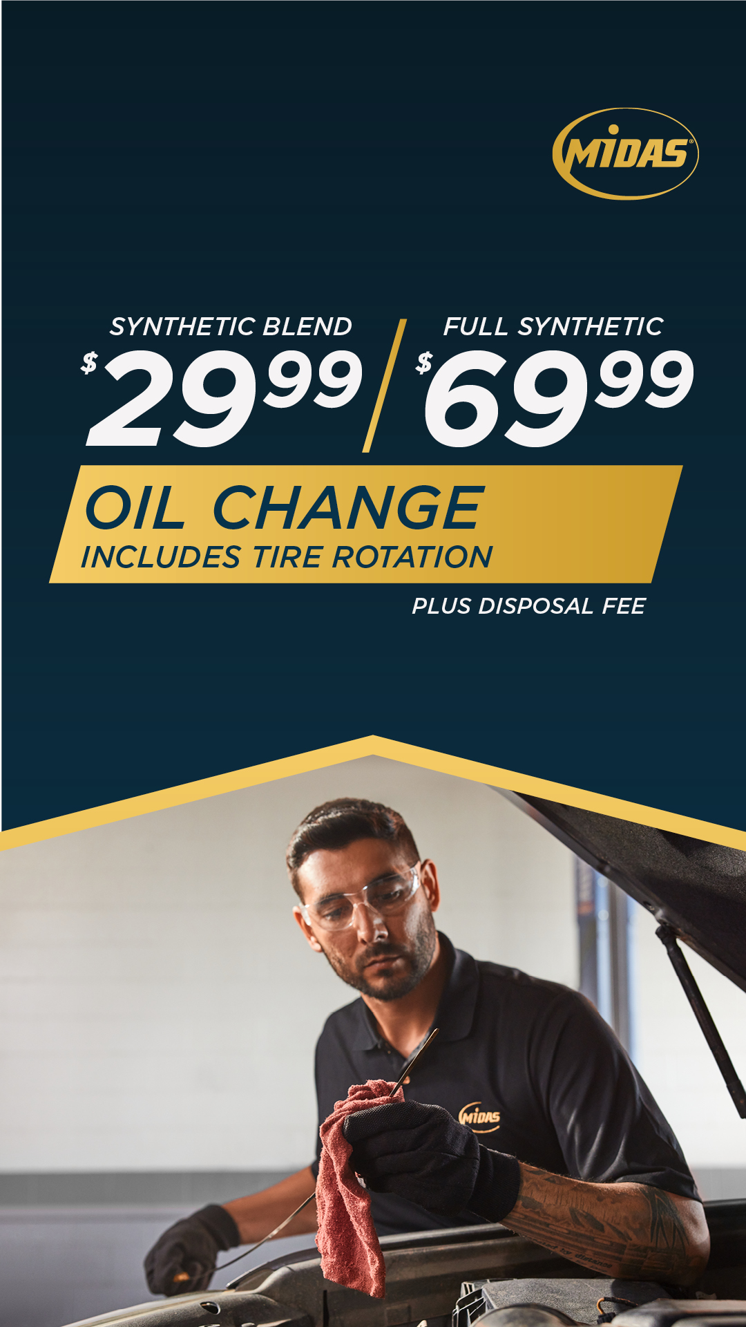 Midas Auto Repair ad creative