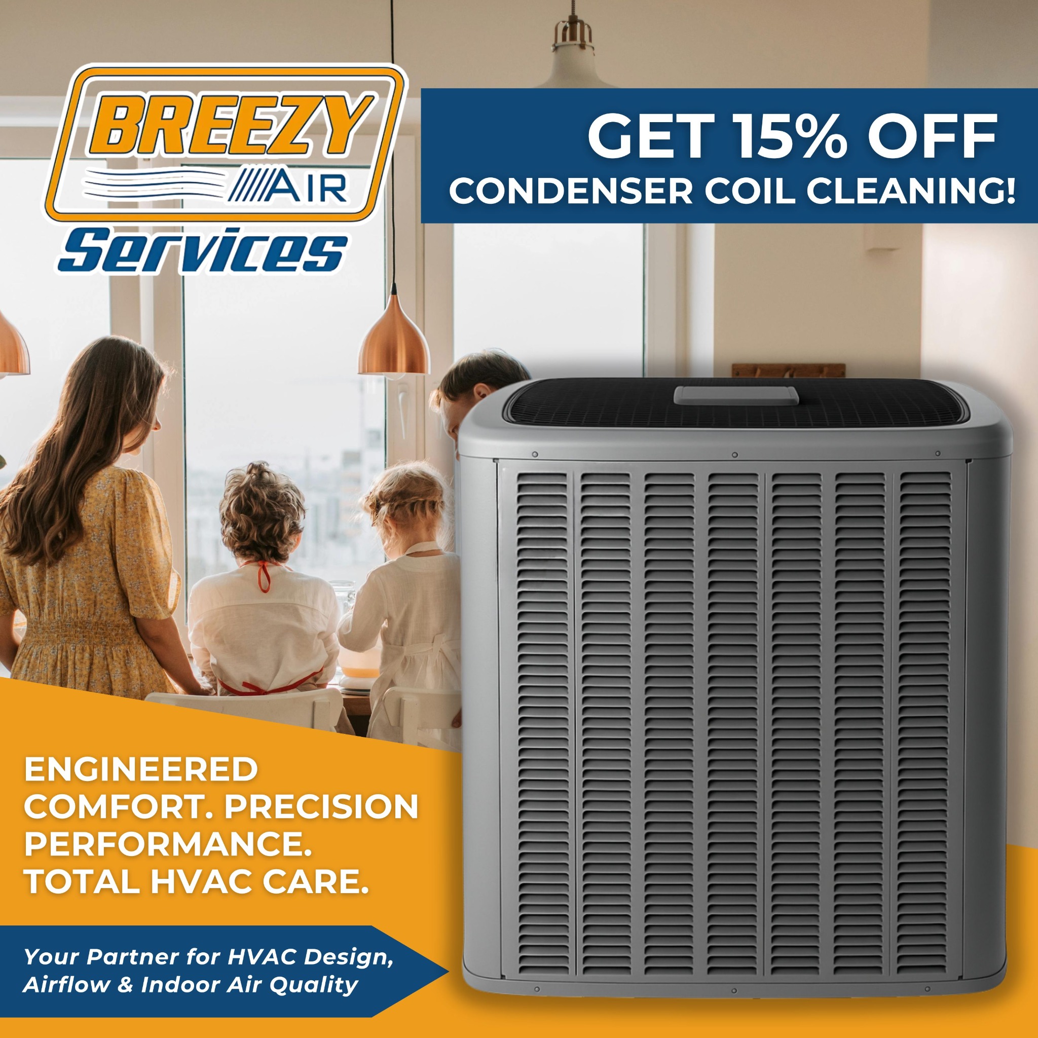 Breezy Air Services HVAC ad creative