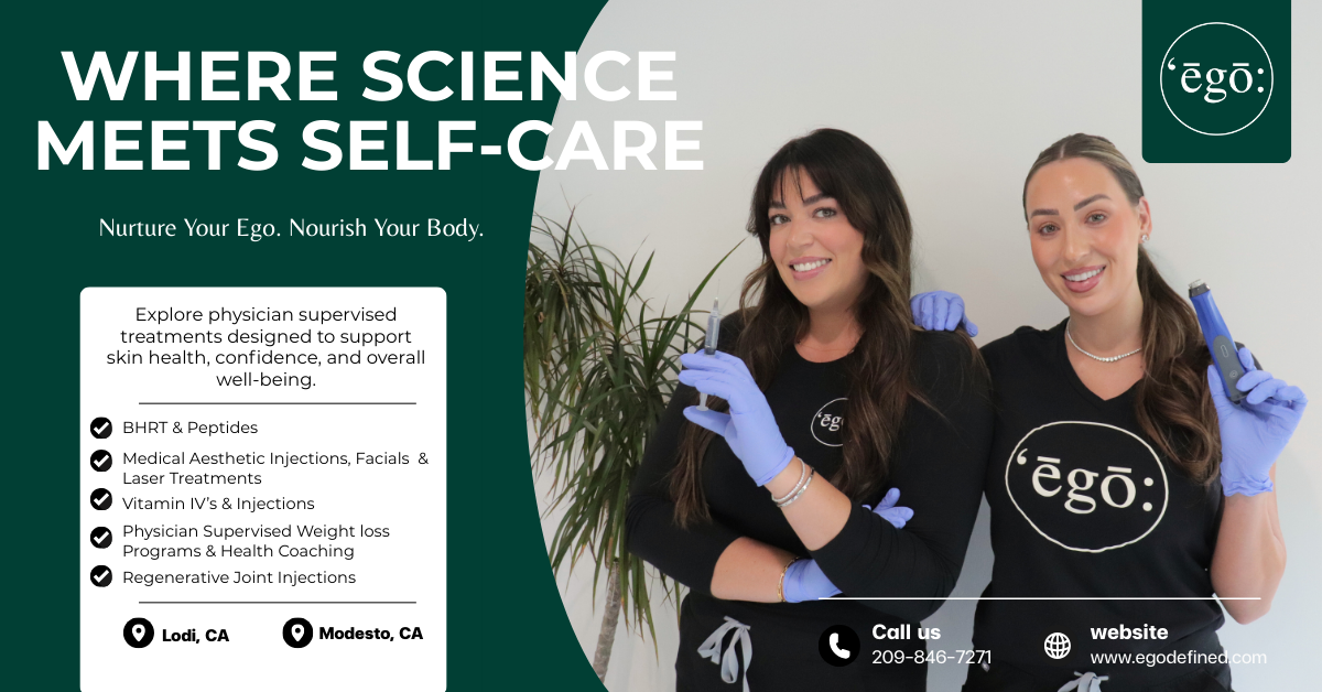 Ego Beauty & Wellness Defined Lodi Med Spa ad creative