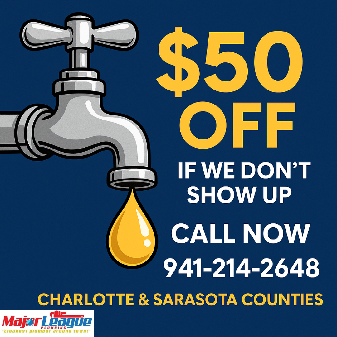 Tired of No-Show Plumbers? Here’s $50 If We Do It Too.