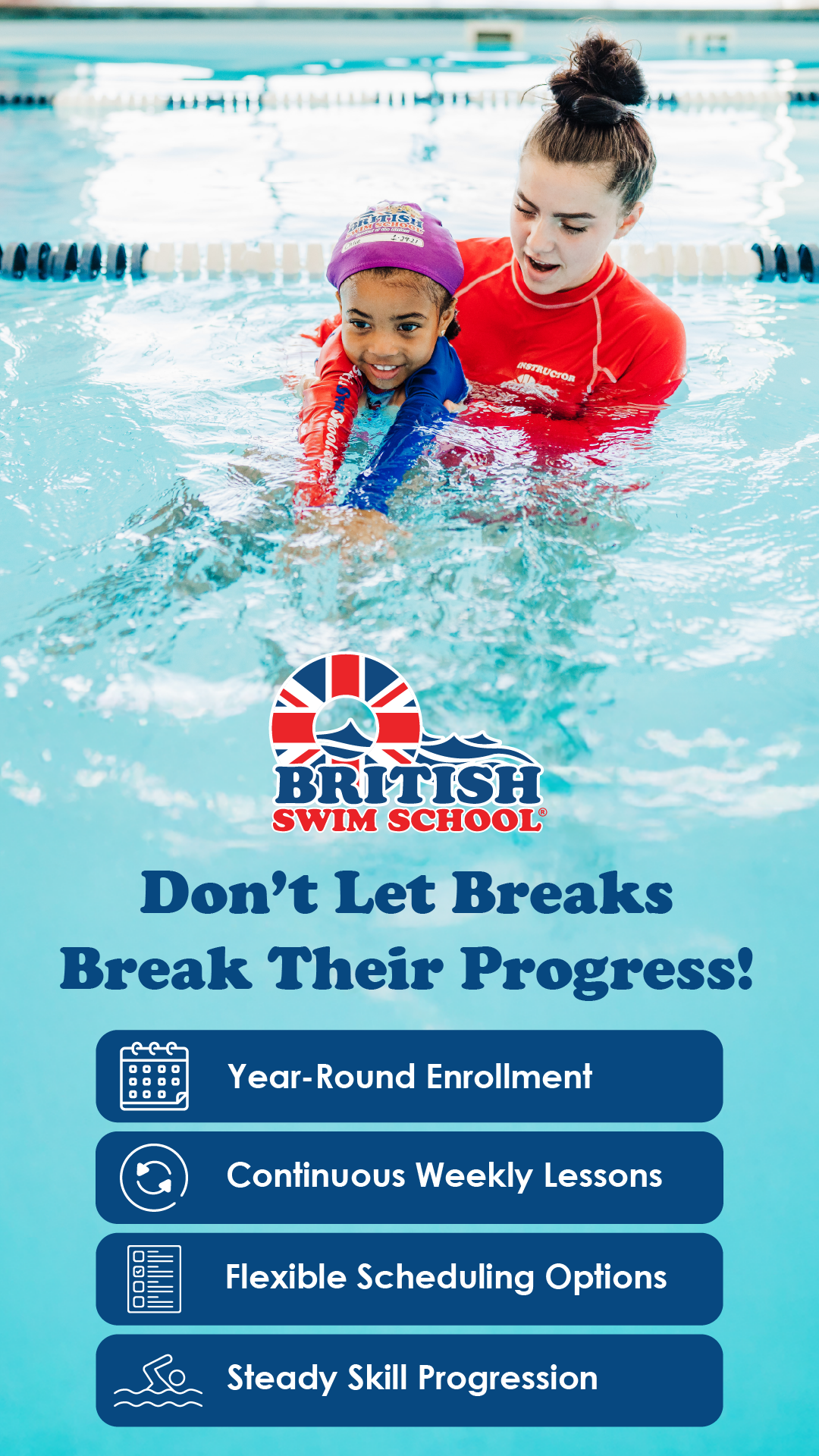 British Swim School of Greater Boston Sports Lessons ad creative