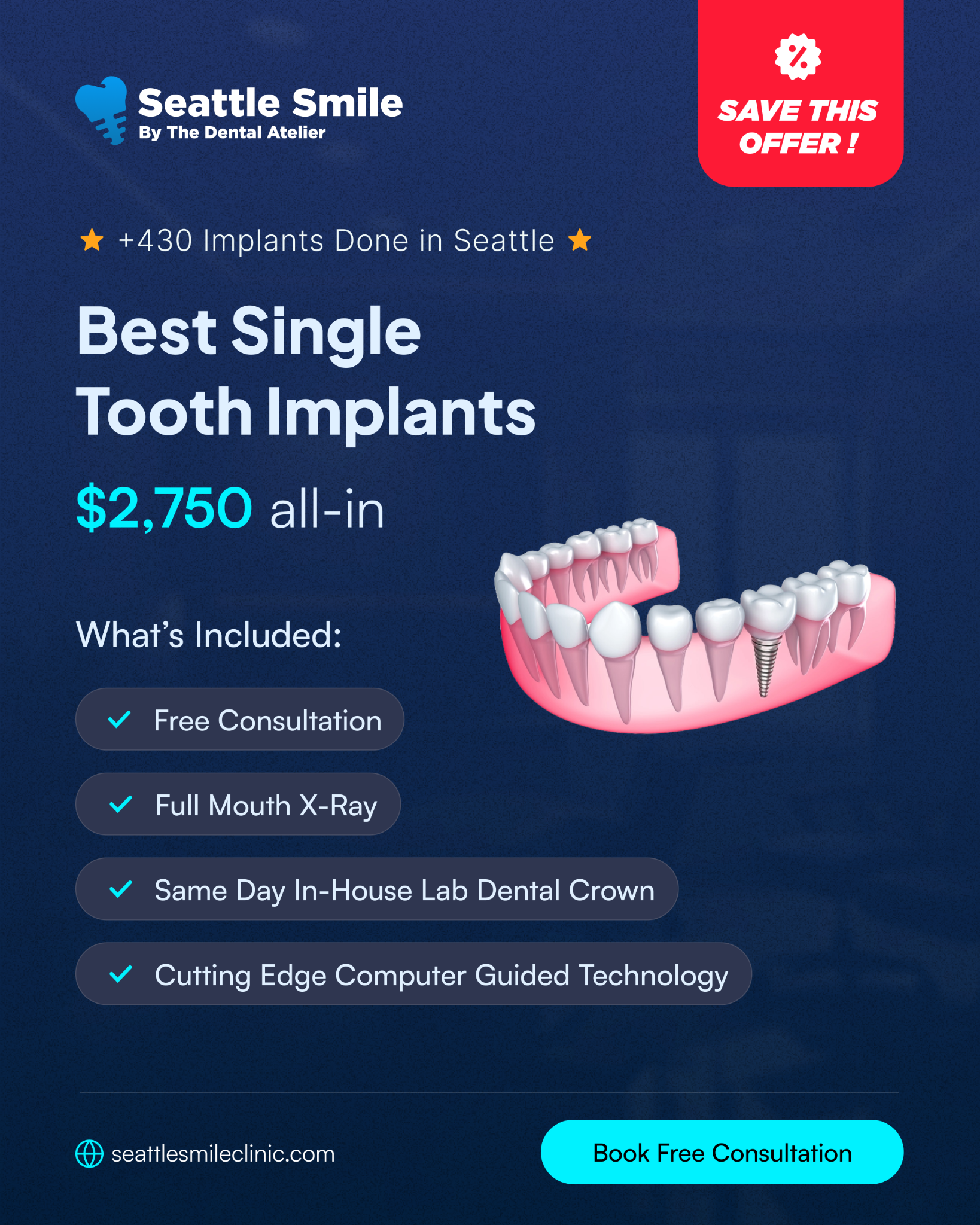 Seattle Smile Clinic Cosmetic Dentist ad creative