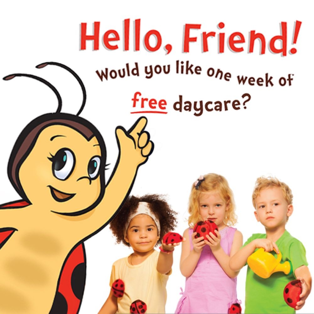 LadyBug & Friends Daycare ad creative