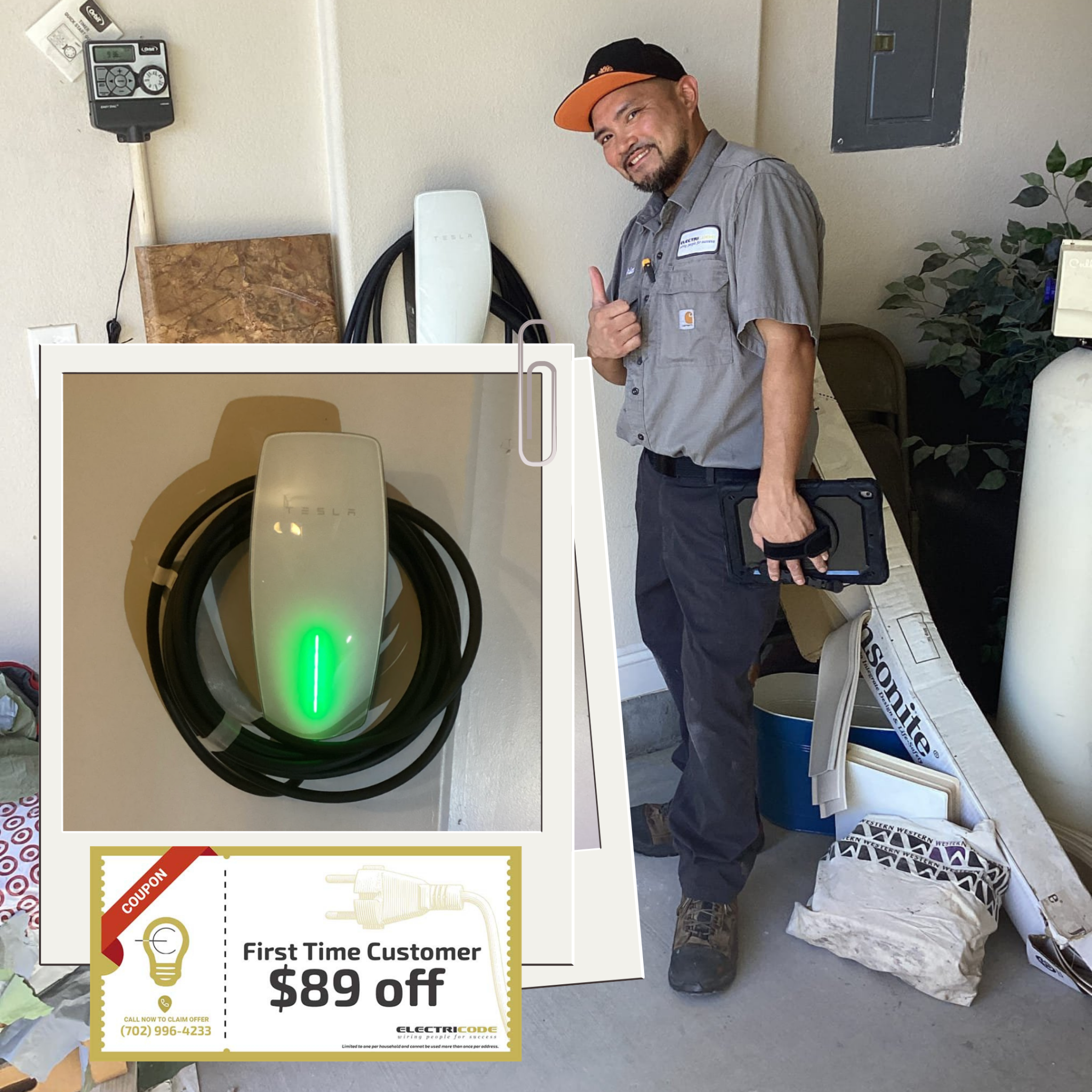 Power Up: Get $89 OFF EV Charger Installation! ⚡🚗