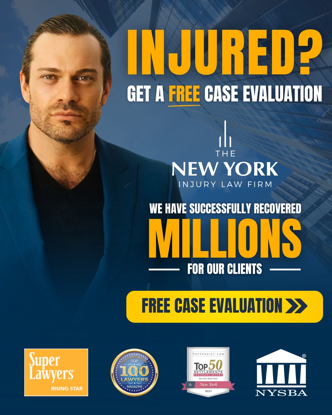The New York Injury Law Firm Personal Injury ad creative