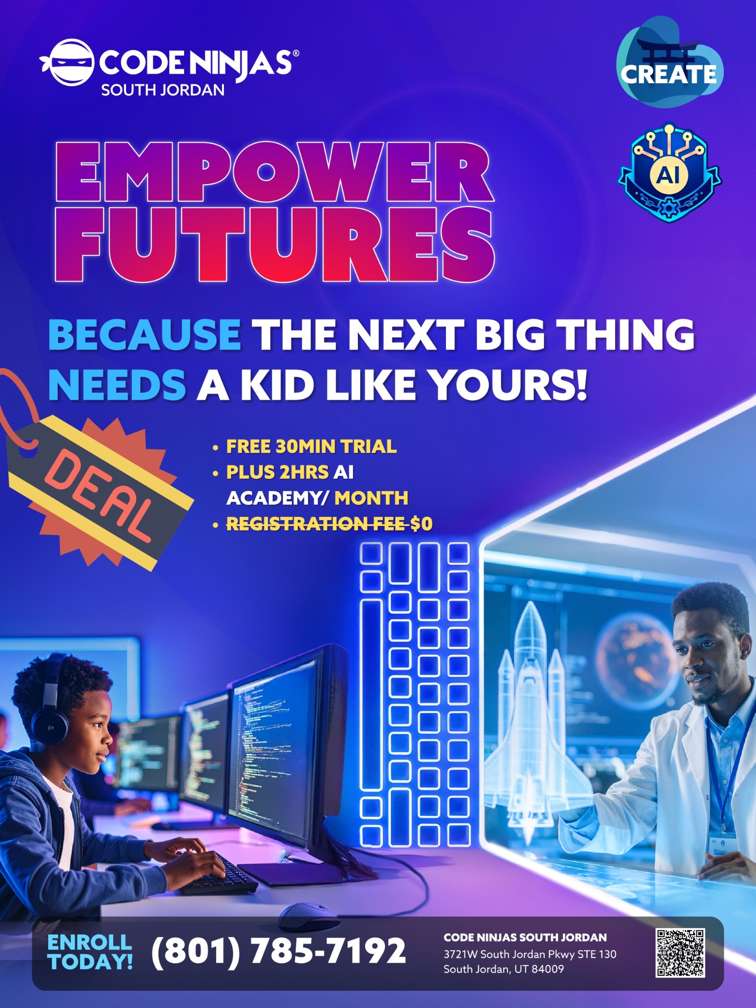 Code Ninjas Test Prep & Tutoring ad creative