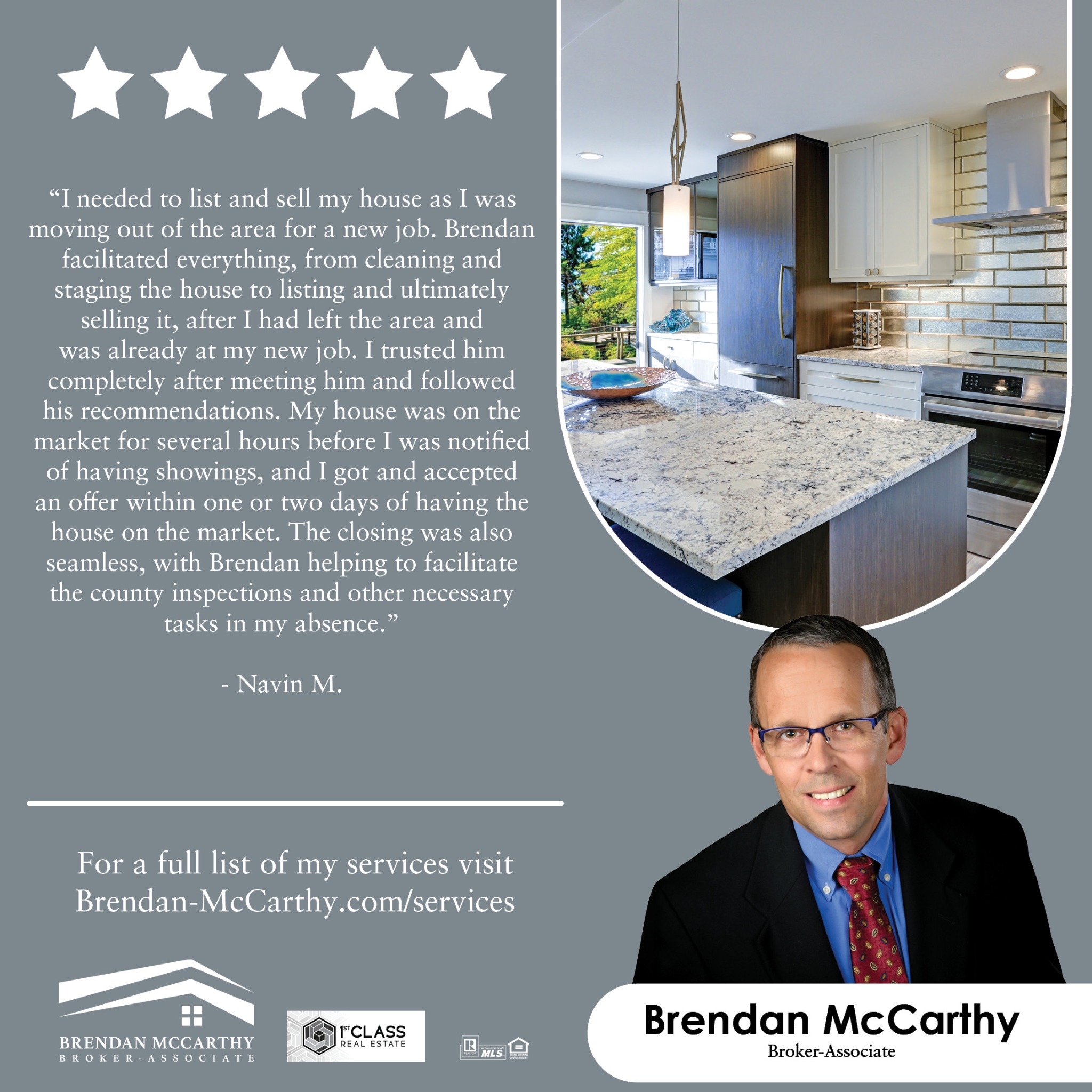 Sold By Brendan- Brendan McCarthy Real Estate Agent ad creative