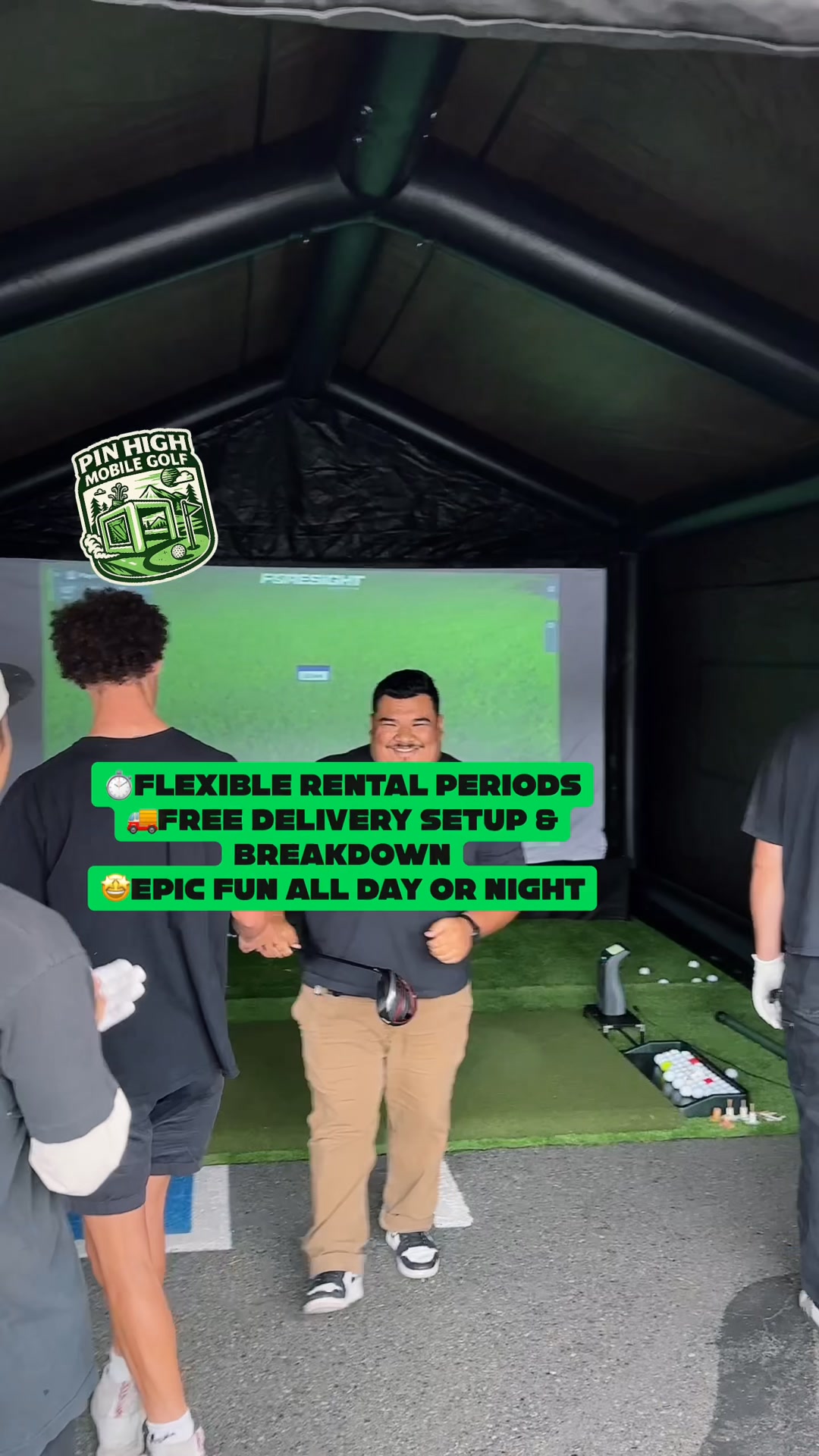 ⛳️ Book Your Mobile Golf Simulator Today