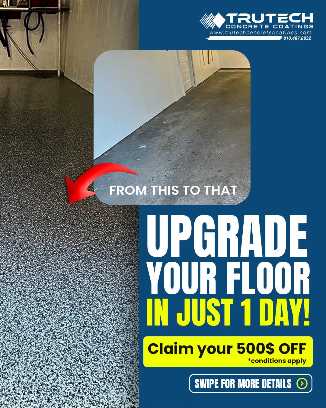 TruTech Concrete Coatings Concrete & Paving ad creative