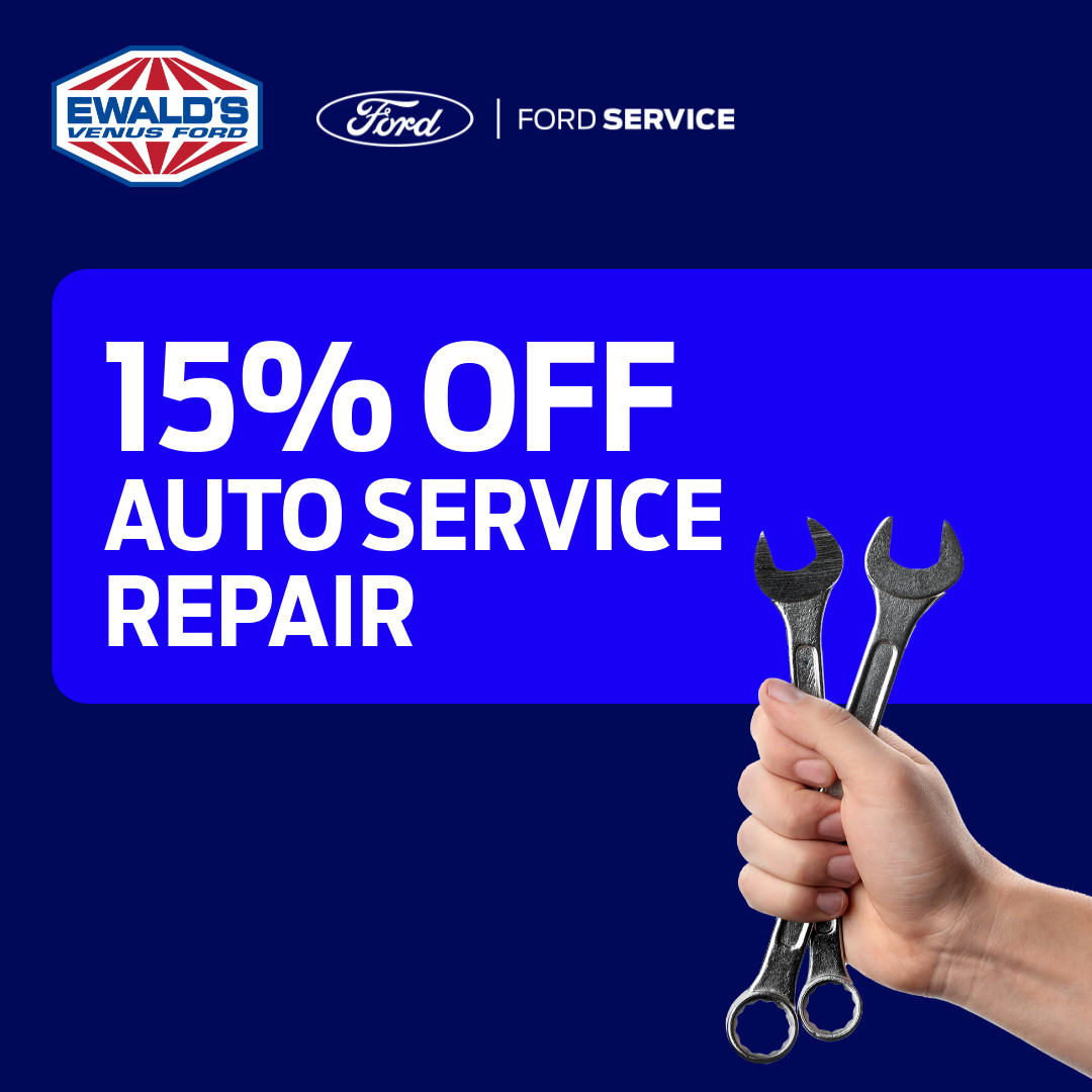 Ewald's Venus Ford Auto Dealer ad creative