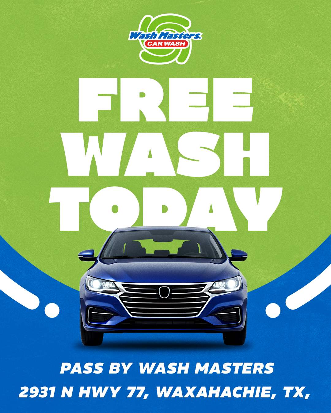 Wash Masters Car Wash ad creative