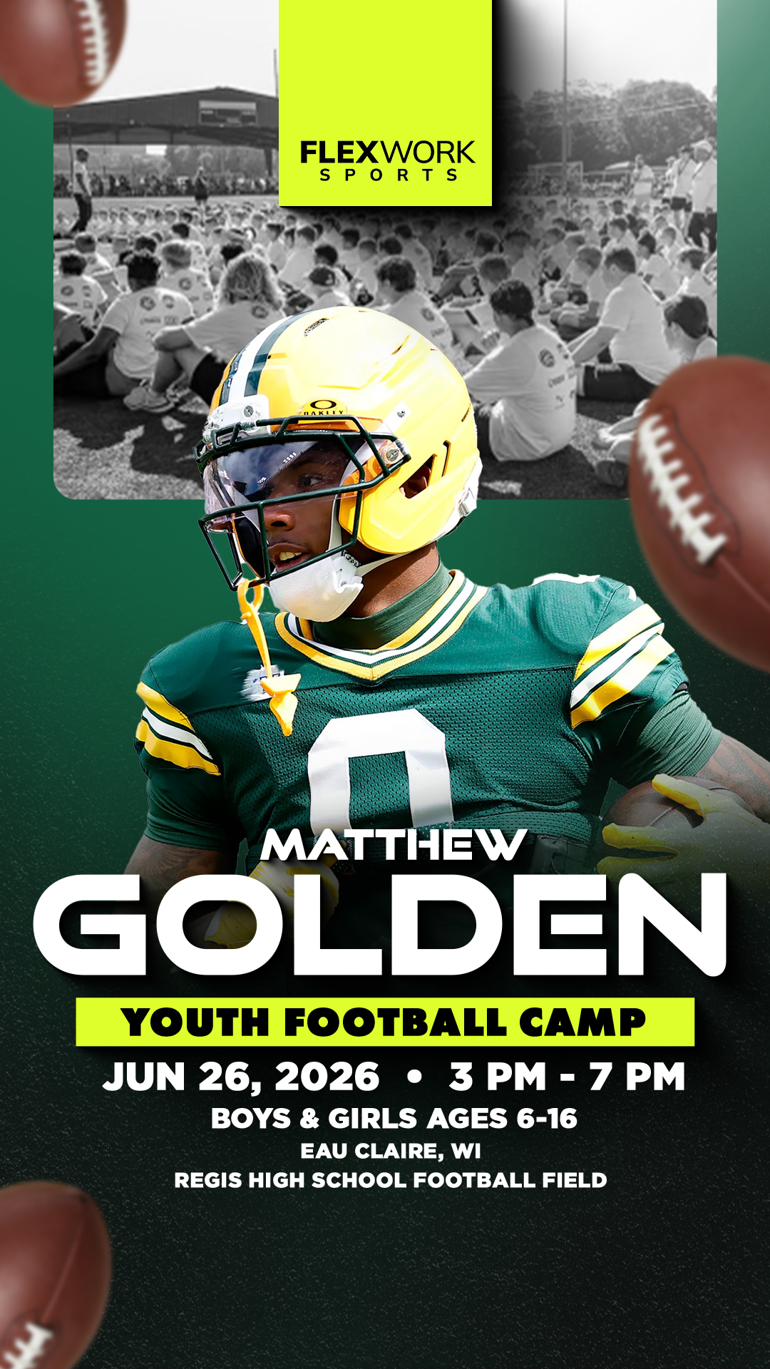 FlexWork Sports Management Sports Lessons ad creative