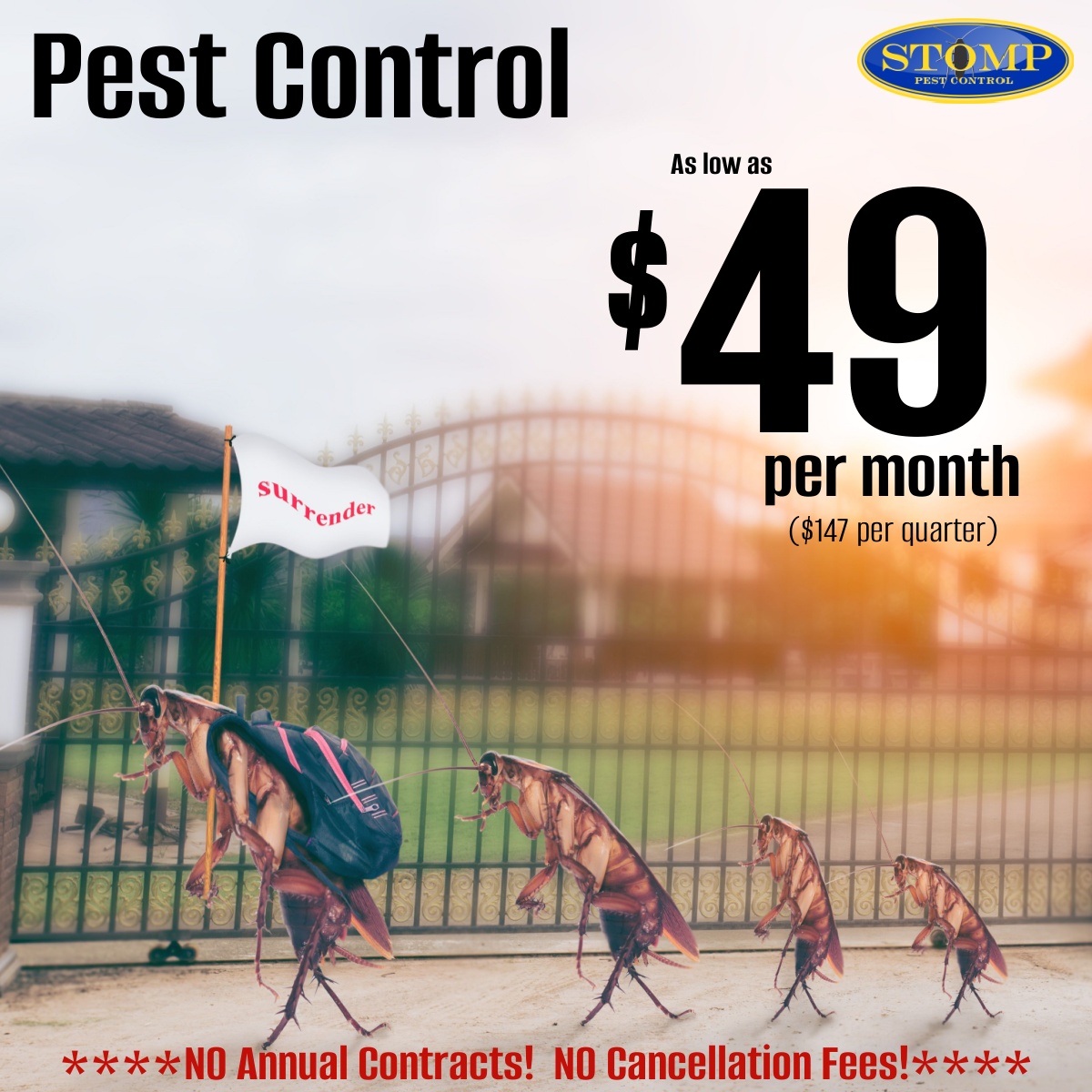 Pest Control $49/month