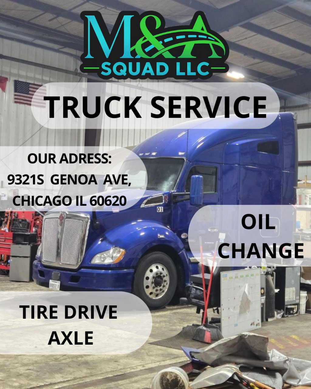 M&A Rental Leasing LLC Auto Repair ad creative