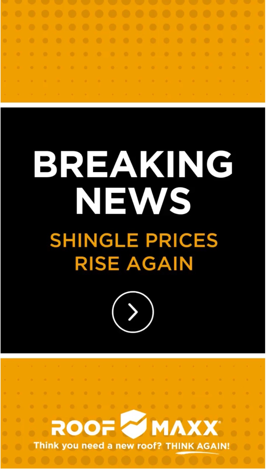 Roof Maxx Roofing ad creative