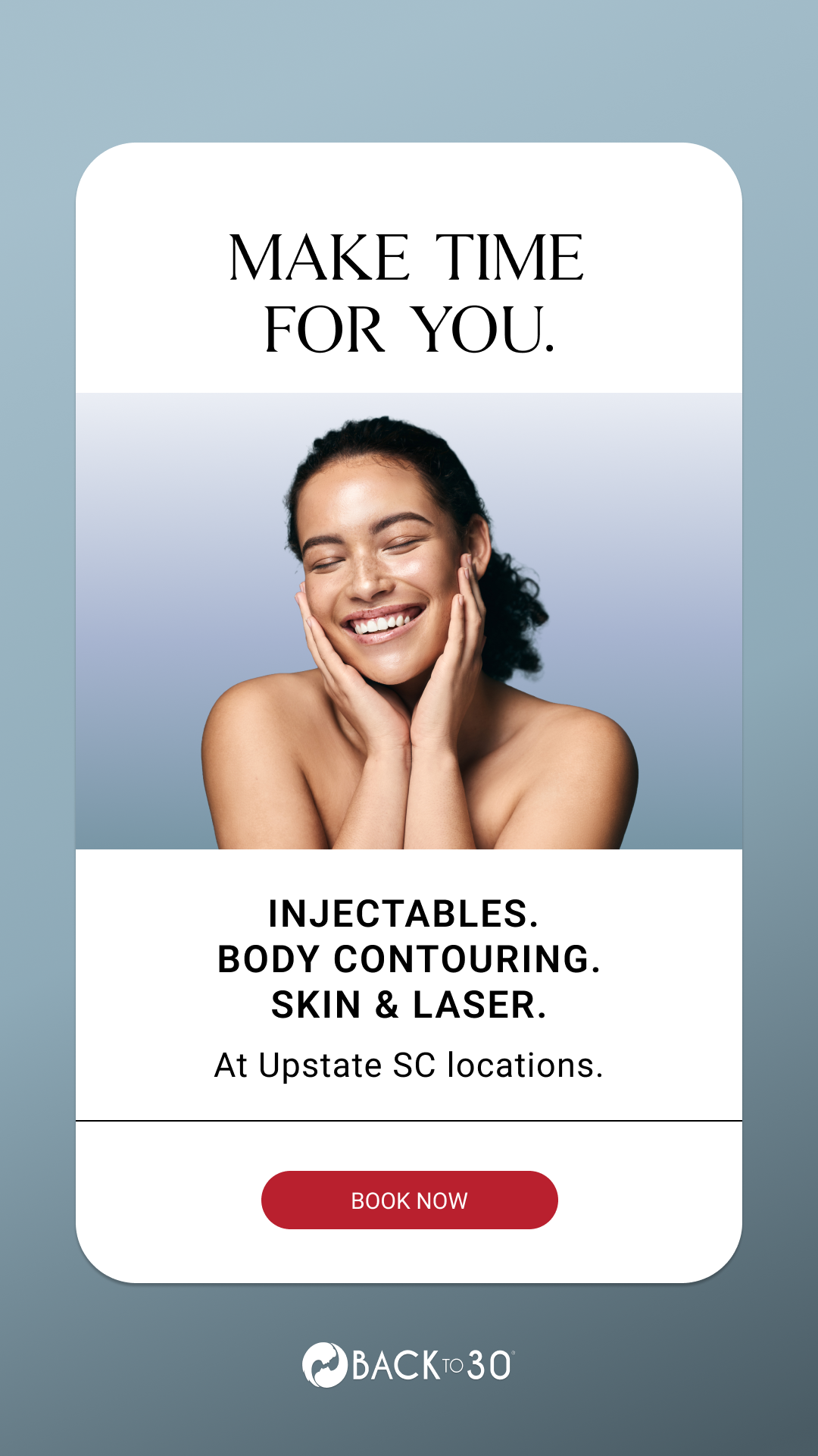 Back To 30 Med Spa ad creative