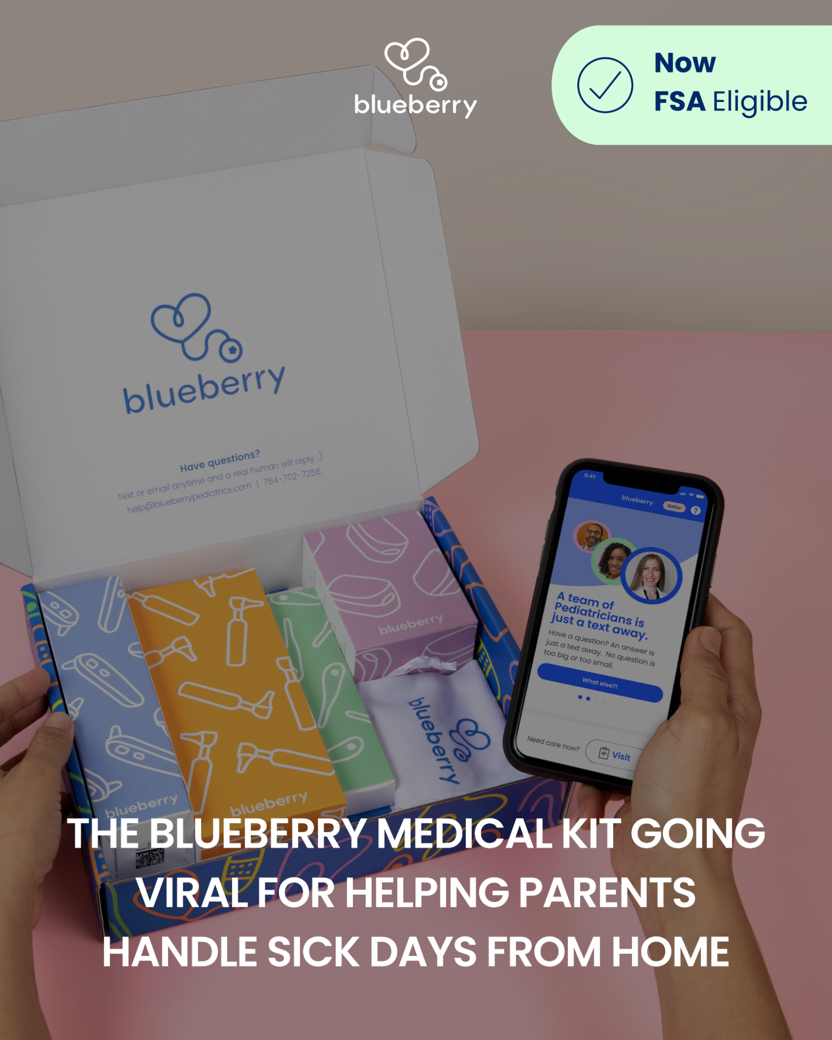 Blueberry Pediatrics Pediatrician ad creative
