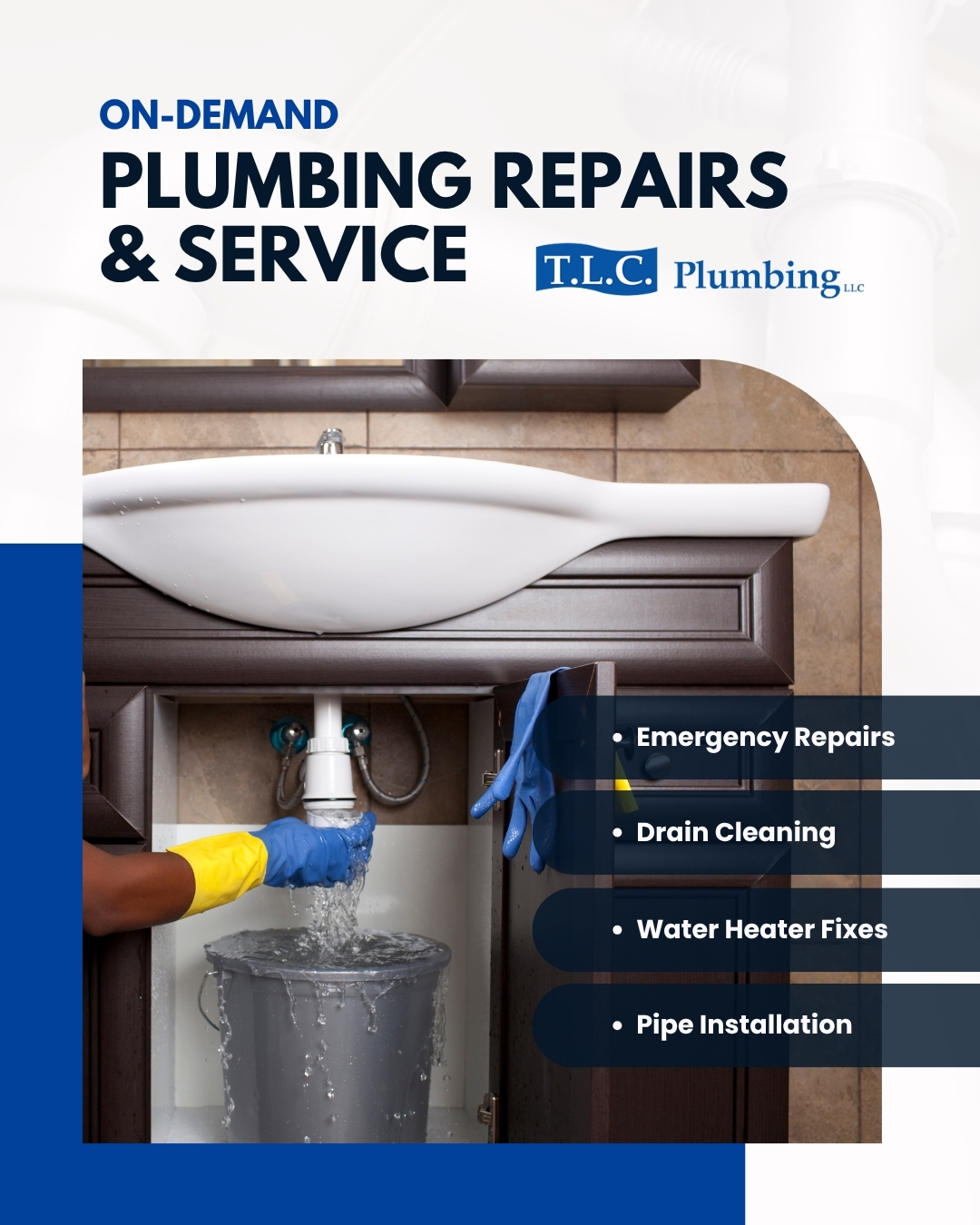 TLC Plumbing Plumber ad creative