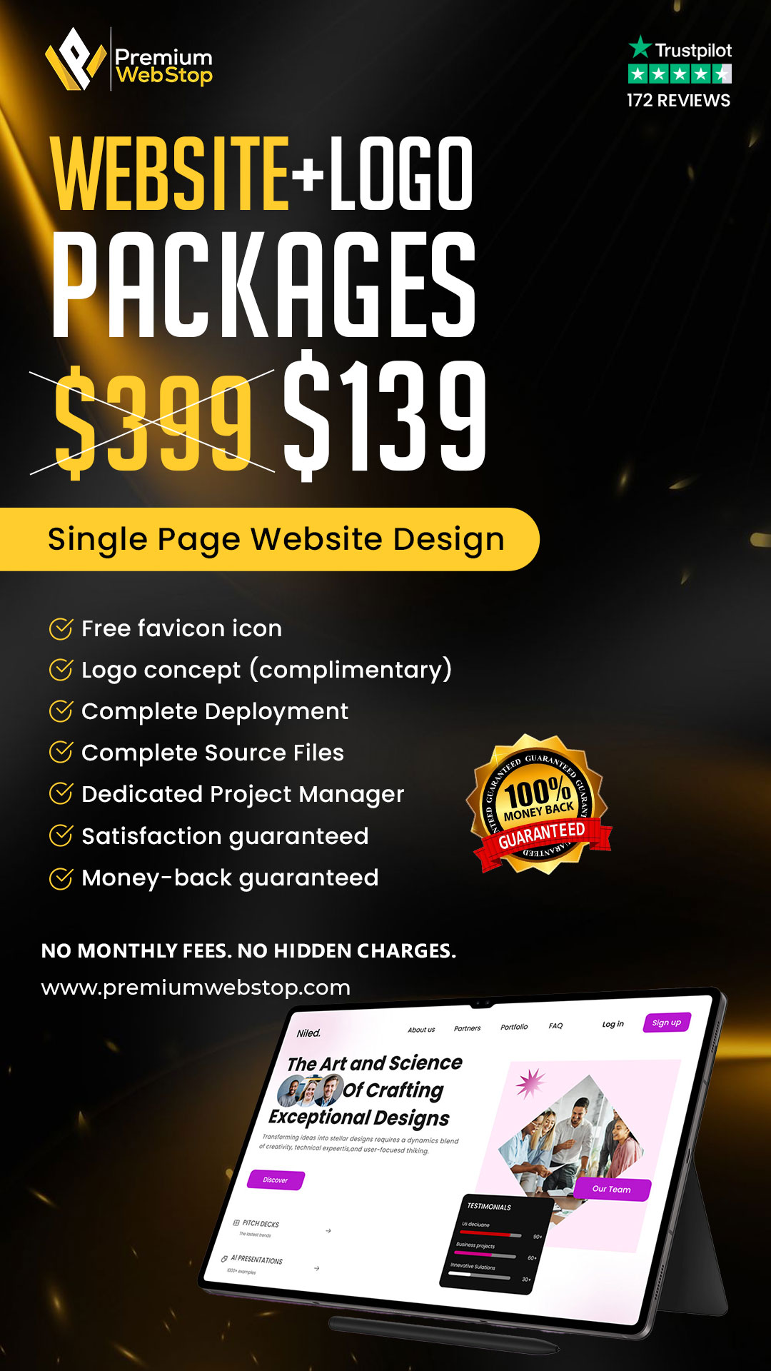 Website + Logo $139