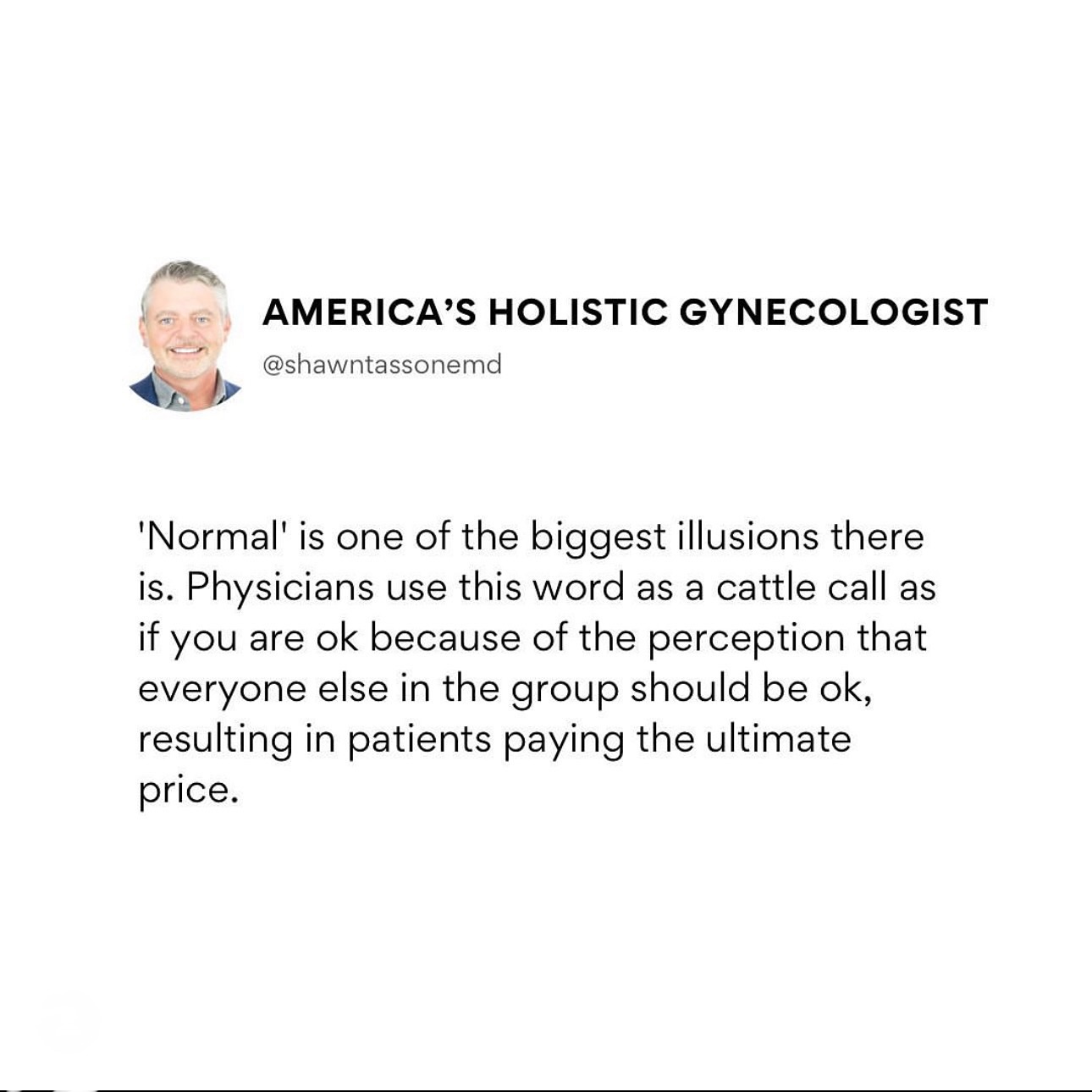 Shawn Tassone, MD, PhD - America's Holistic Gynecologist Primary Care ad creative