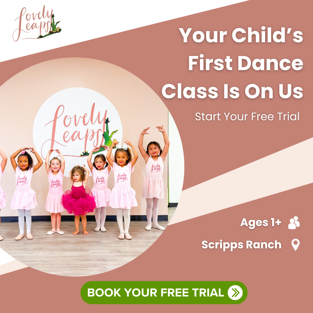 Lovely Leaps Dance Studio ad creative