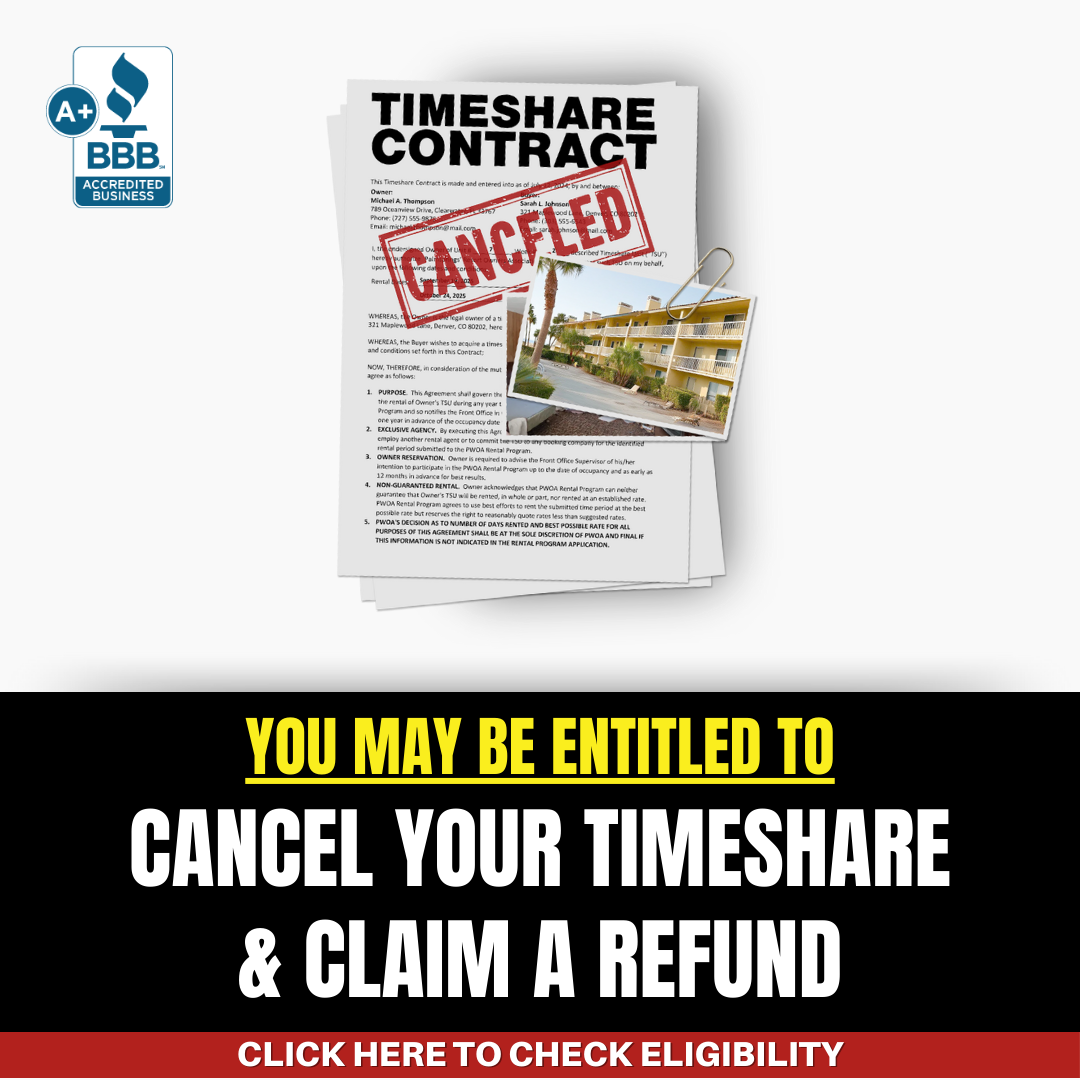 Timeshare Exit Co. Personal Injury ad creative
