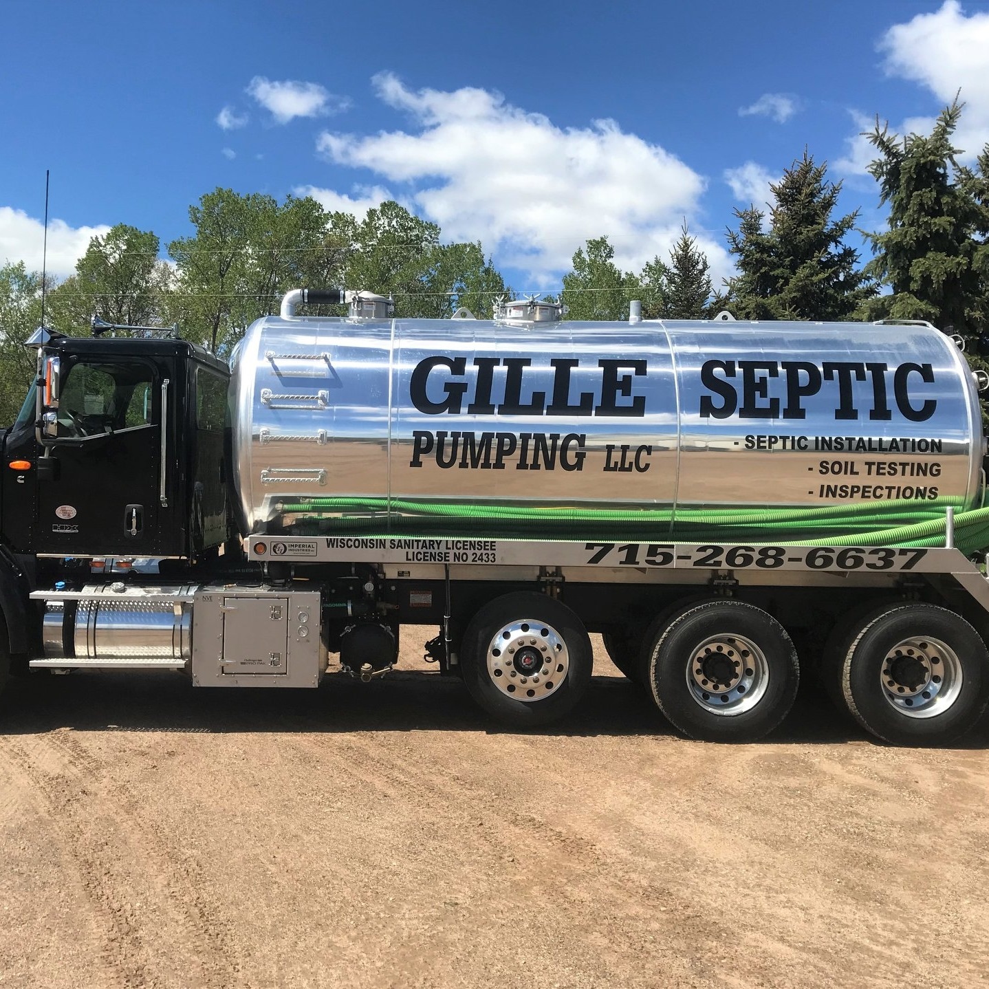 Gille Septic Pumping Plumber ad creative