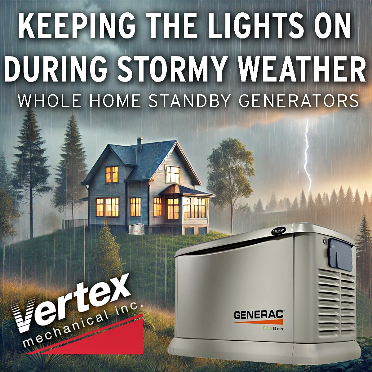 Vertex Mechanical Inc Electrician ad creative