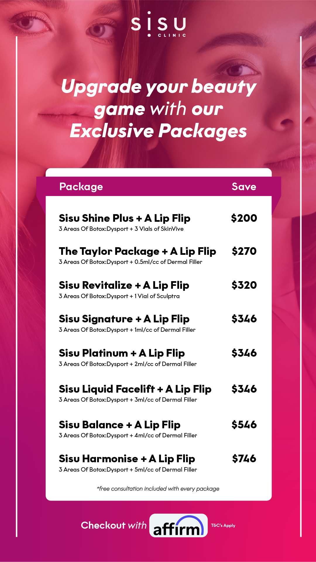 Sisu Clinic - U.S.A Med Spa ad creative