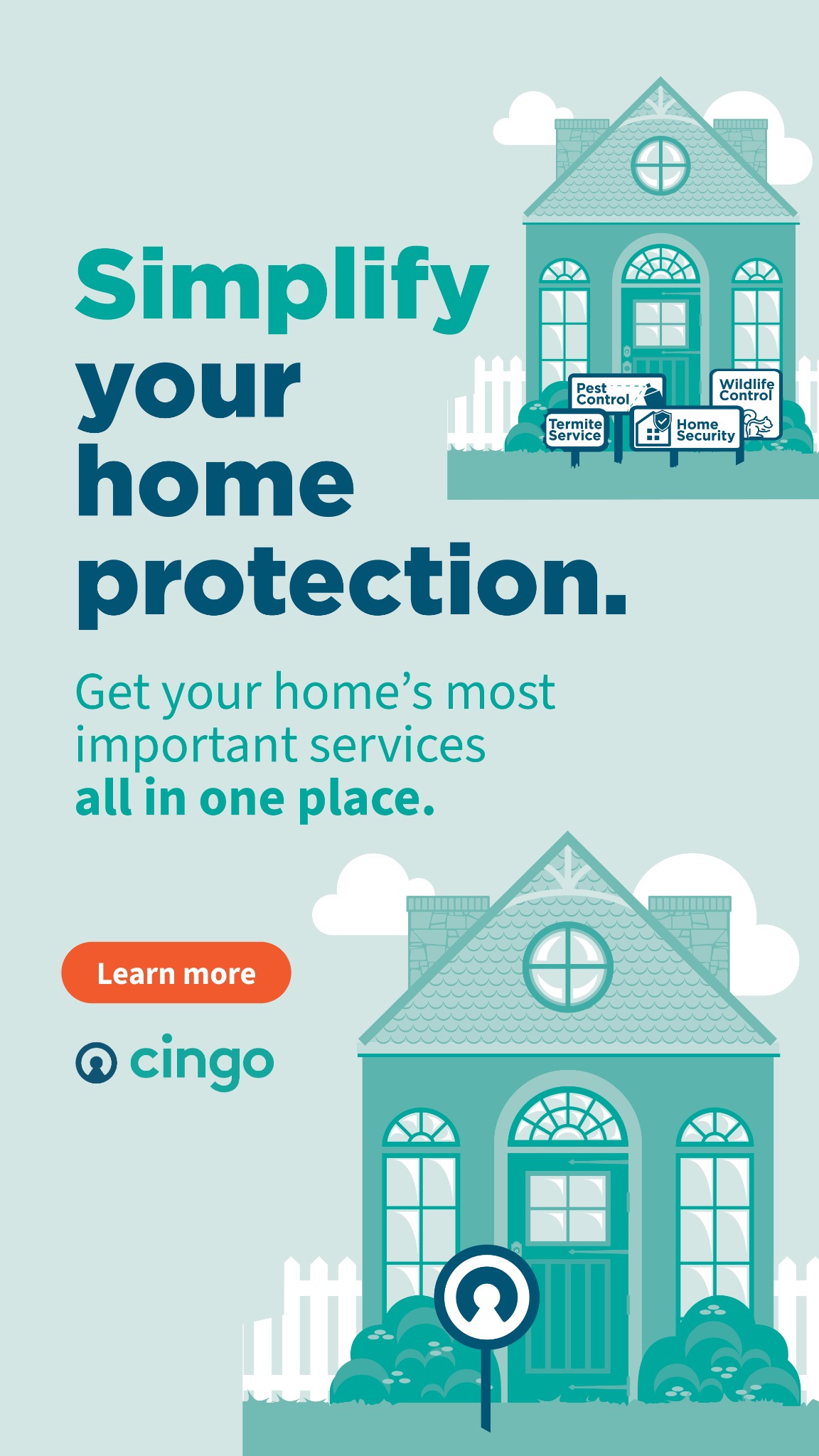 Cingo Pest Control ad creative