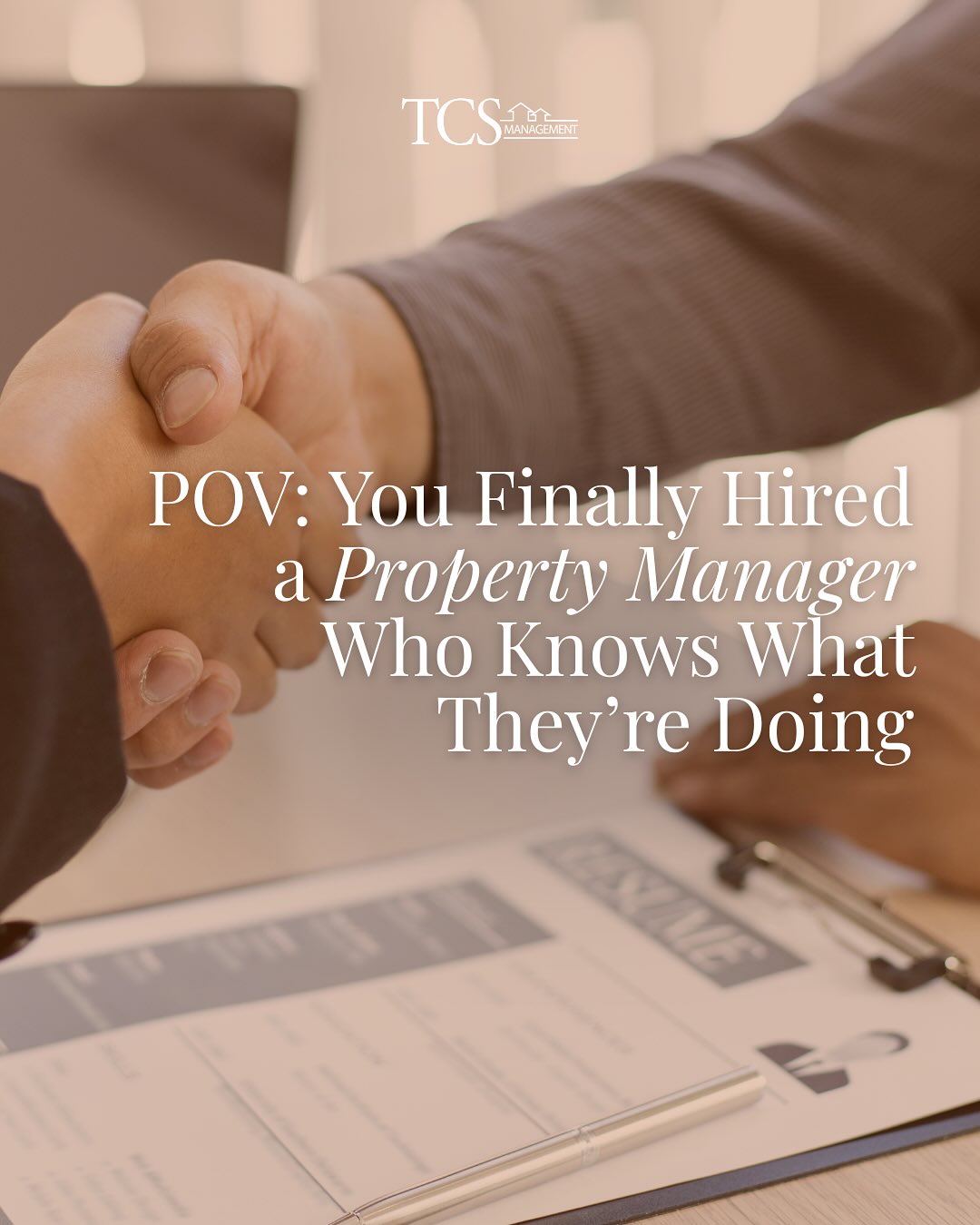 TCS Management Services Property Management ad creative