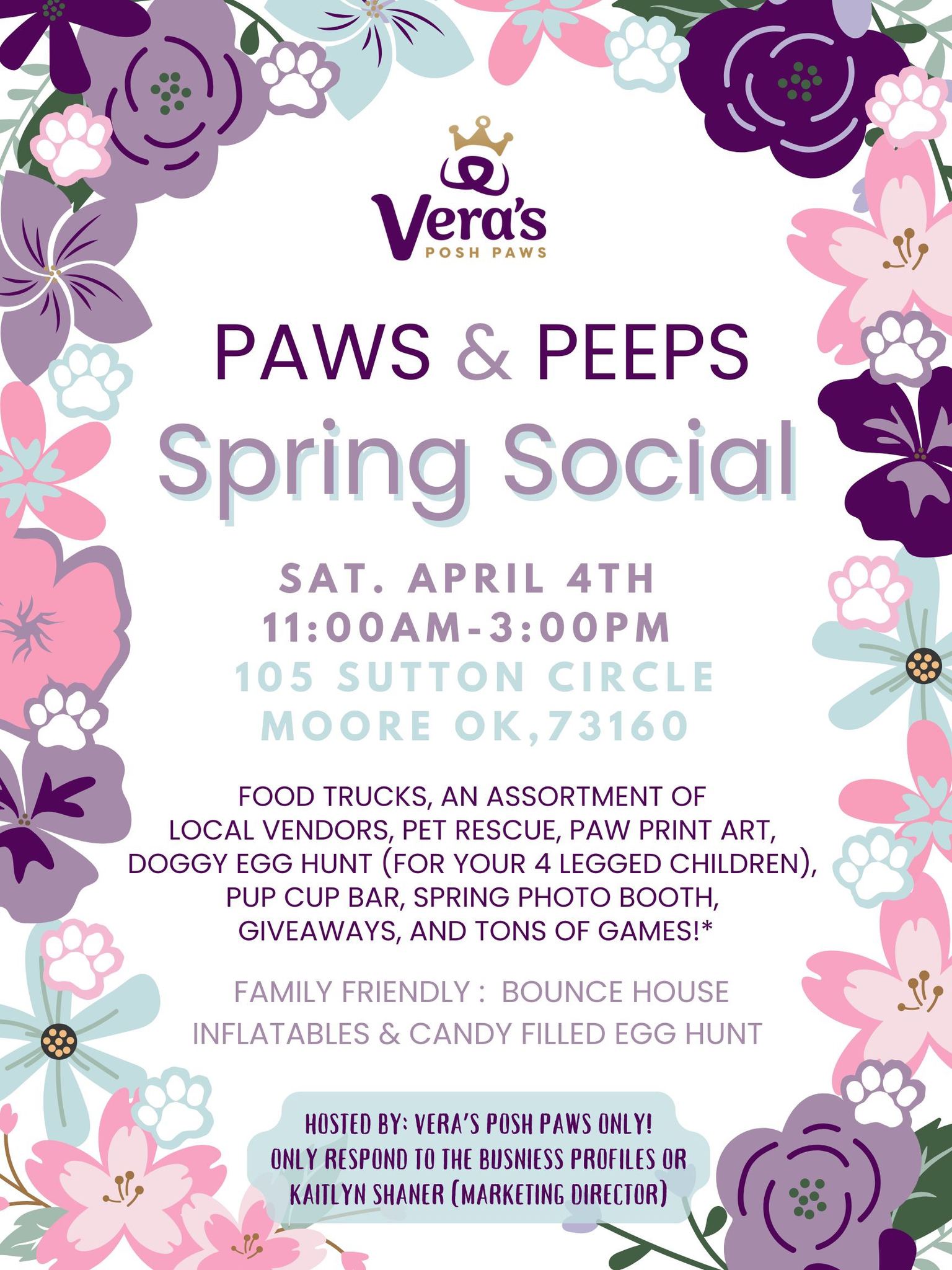 Vera's Posh Paws Pet Store ad creative