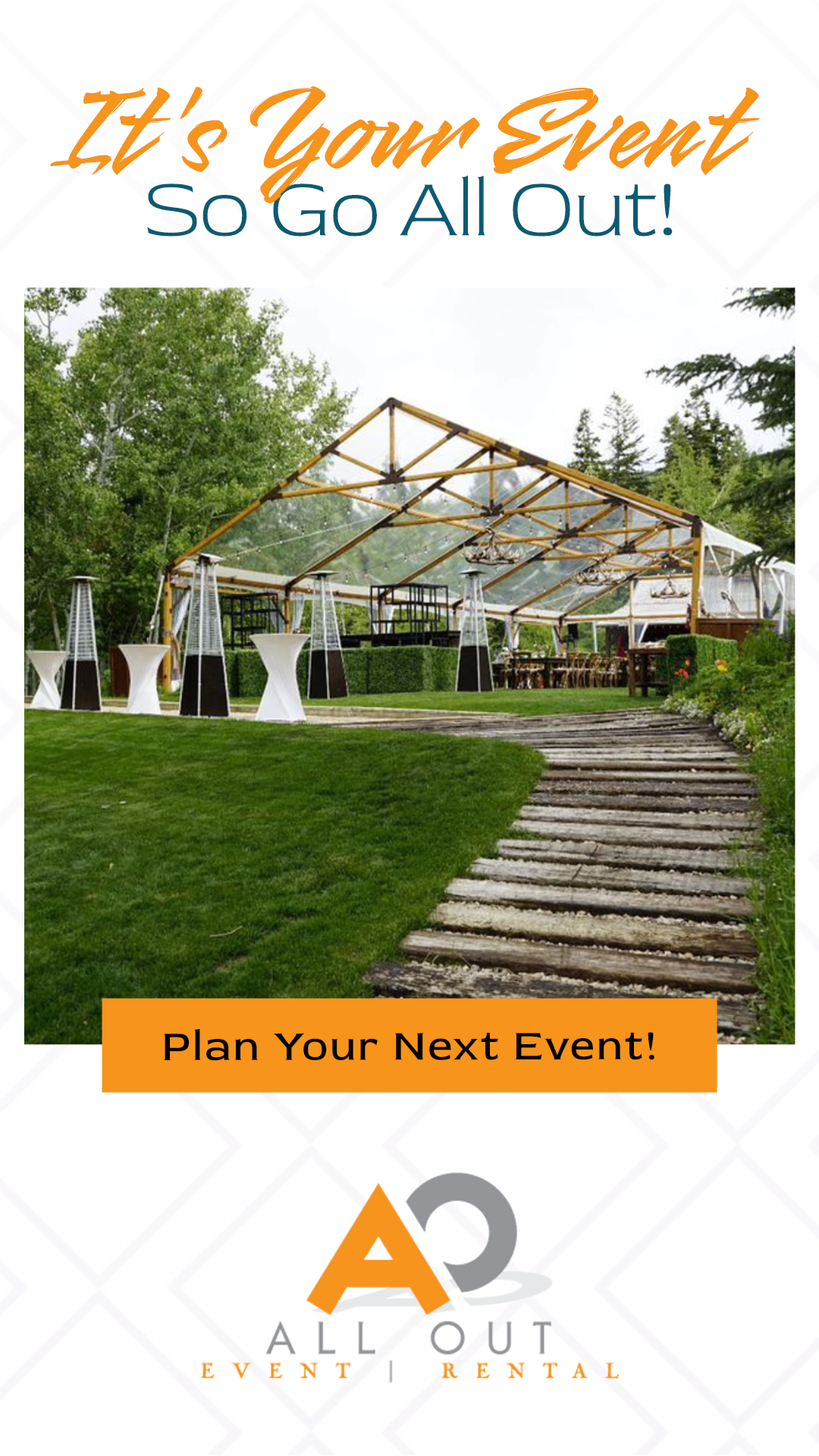 All Out Event Rental Party Rental ad creative