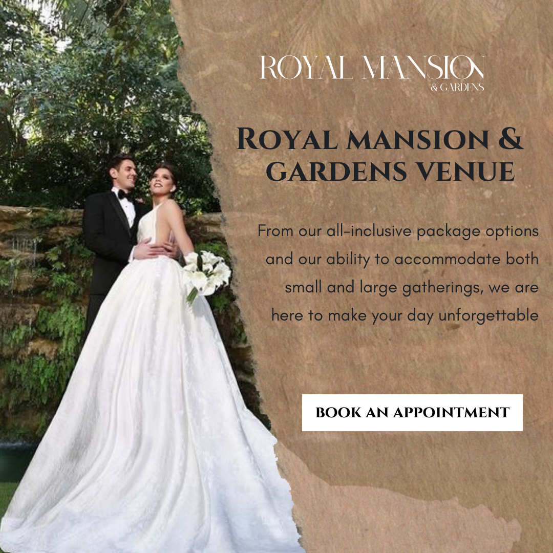 Royal Mansion & Gardens Event Venue ad creative