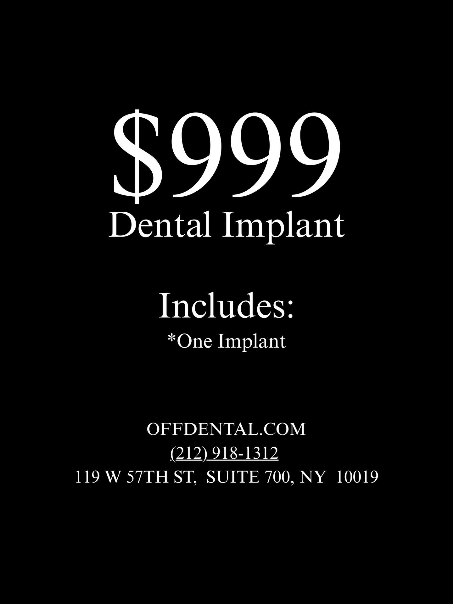 OFF DENTAL Implant Dentist ad creative