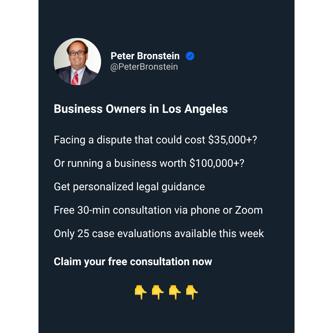 LA Business Dispute Free Evaluation π