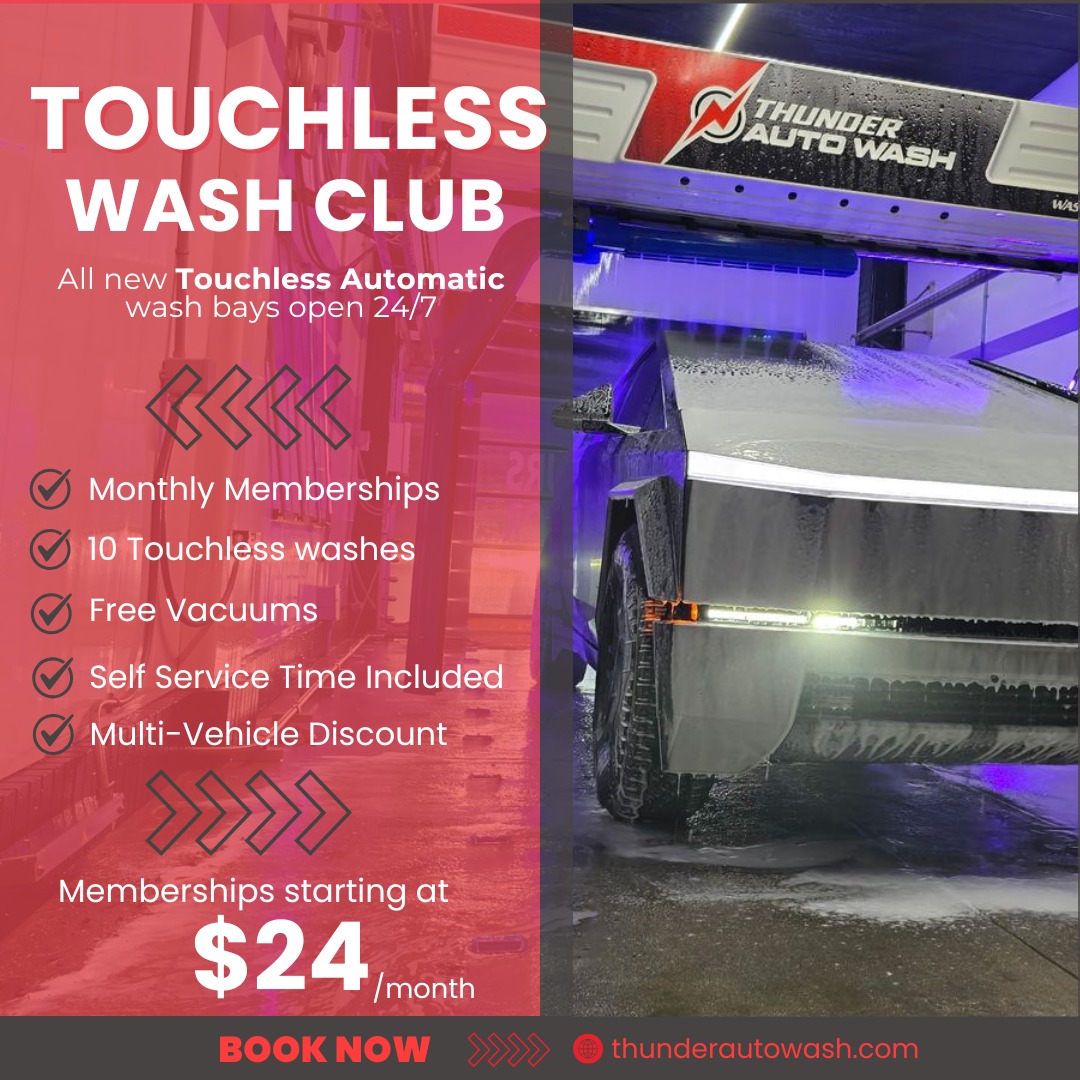 Thunder Auto Wash Car Wash ad creative